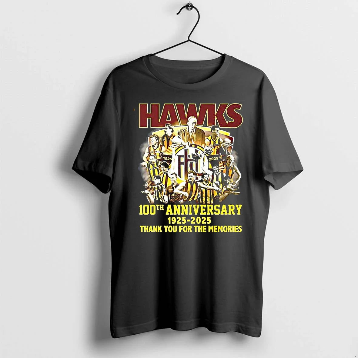 Hawks 100th Anniversary 1925 2025 Thank You For The Memories Tshirts Sweater