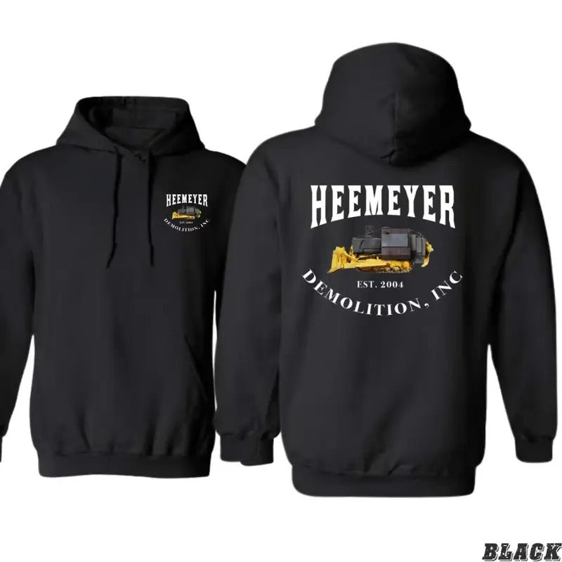 Heemeyer Demolition Hoodie - Bulldozer Design Shirt - Trendy Hoodie for Men and Women, Unisex Hoodie Menswear Sweaters, Casual Hoodie Tops Pullover Menswear