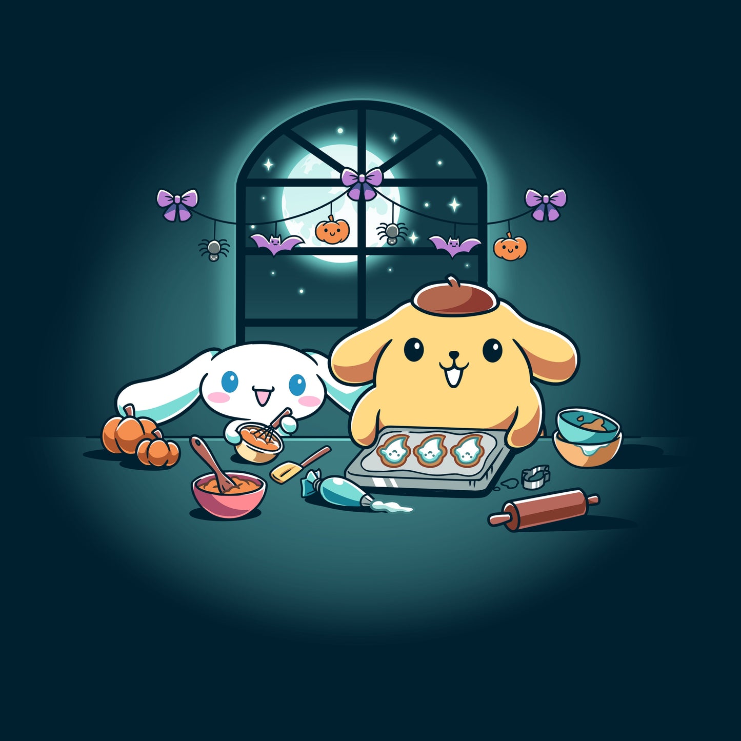 Cinnamoroll and Pompompurin's Halloween Baking
