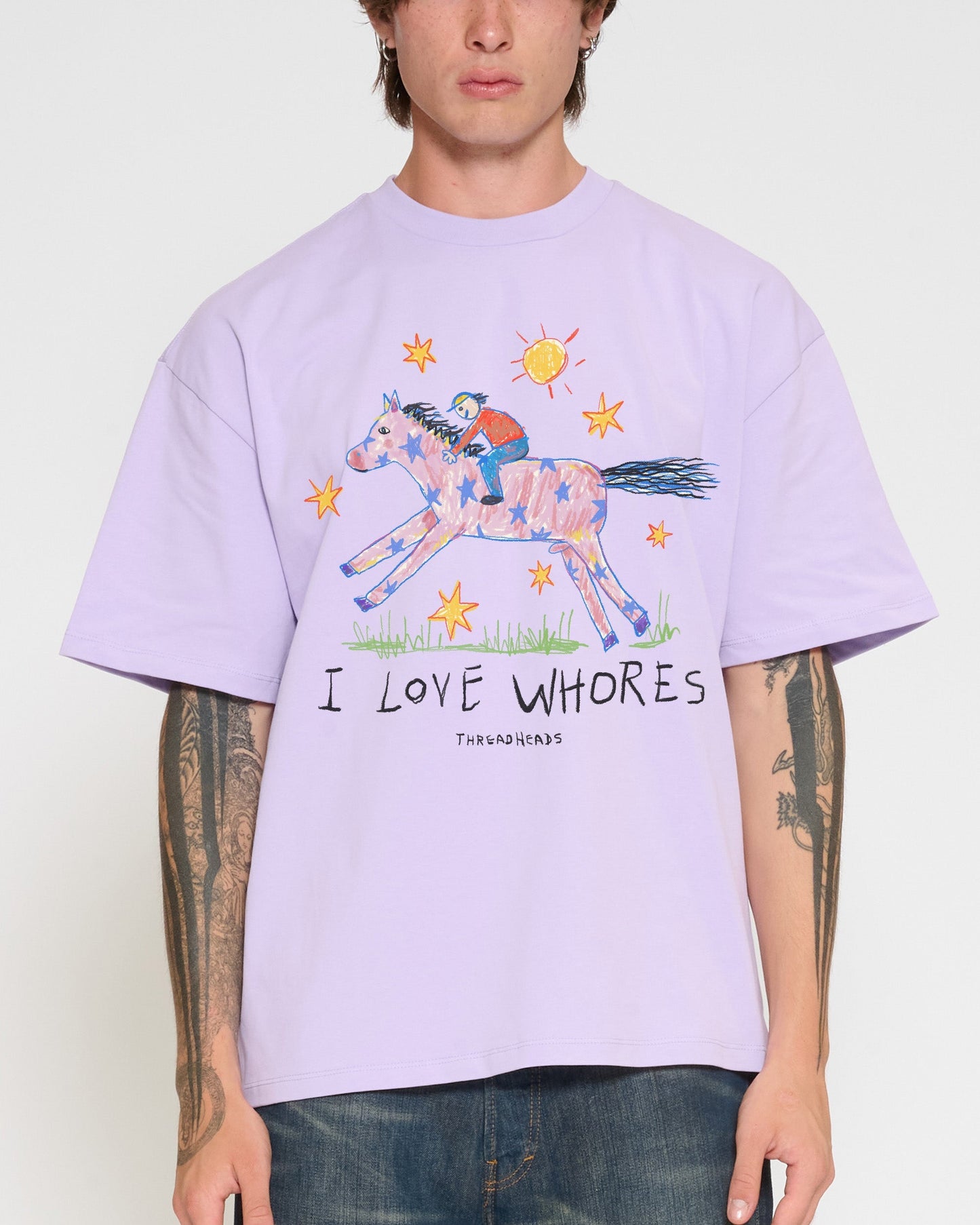 I Love Whores Oversized Tee