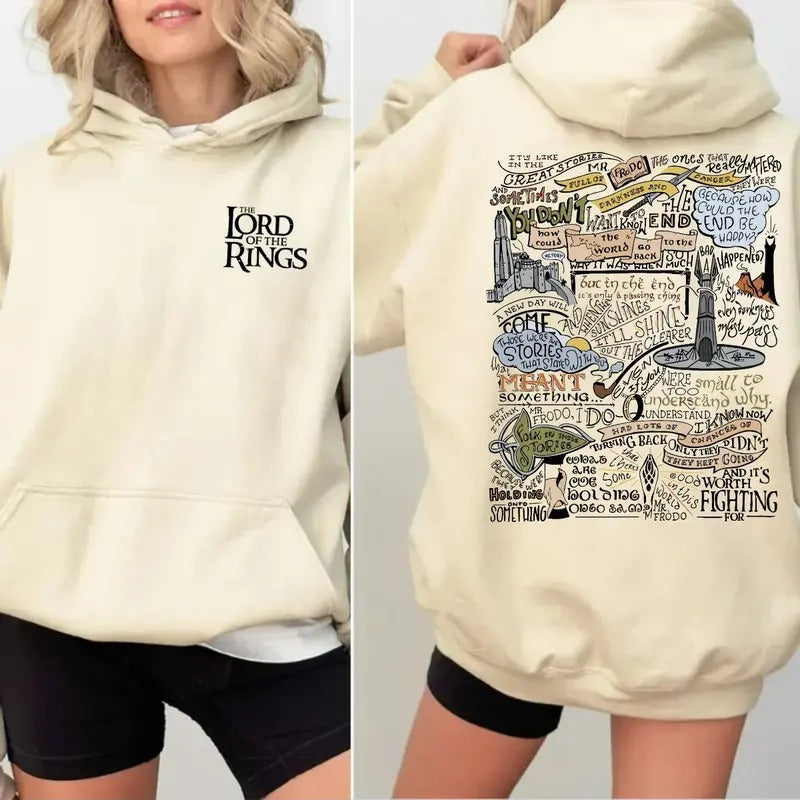 Lotr Shirt,Sam's Speech Sweatshirt, Lord Rings Tee,The Hobbit Shirt, Gandalf The Grey, Fantasy Book Shirt Cotton Fit Tshirt Sweater Pullover Tee