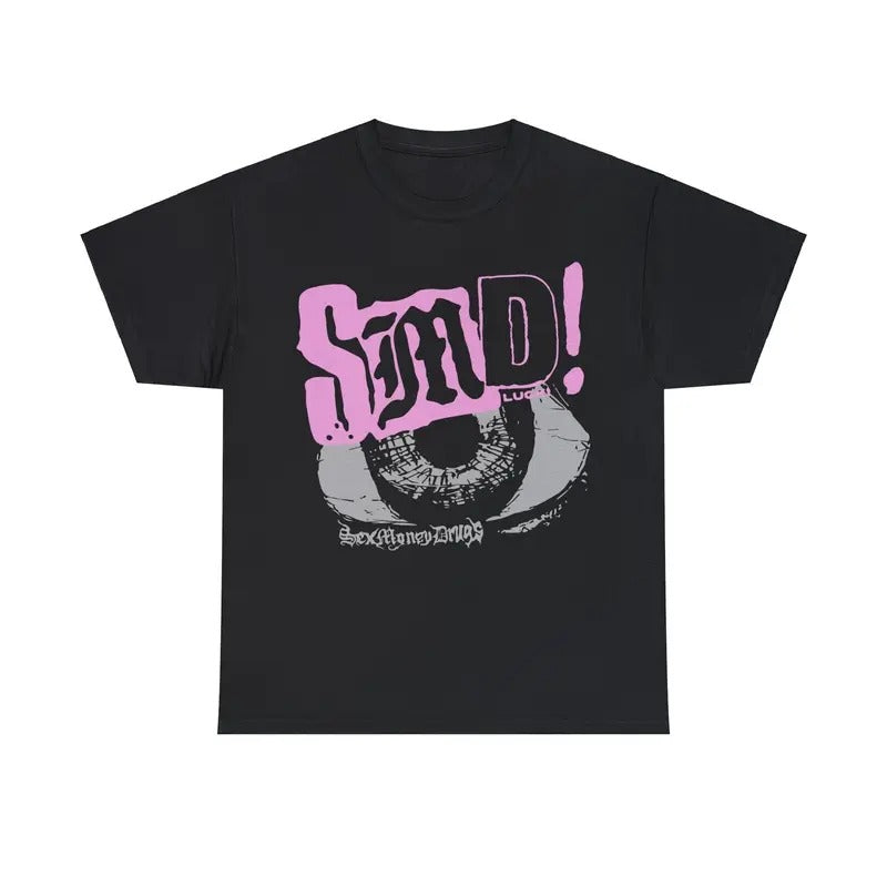 Lucki SMD Flawless Like Me Eye TShirt Album Tour Merch Menswear Top Underwear Streetwear T-Shirt Shortsleeve Cotton Tropical Casual Crewneck