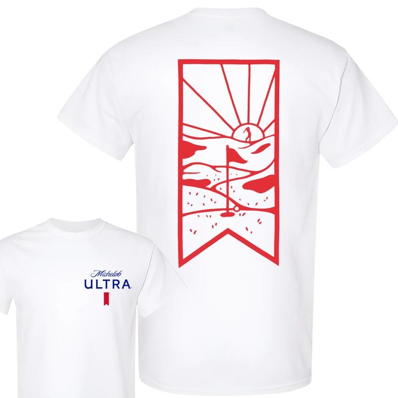 Michelob Ultra Golf  Tshirt , Double Side, For her, Men's tops , Michelob Ultra Shirt , For him