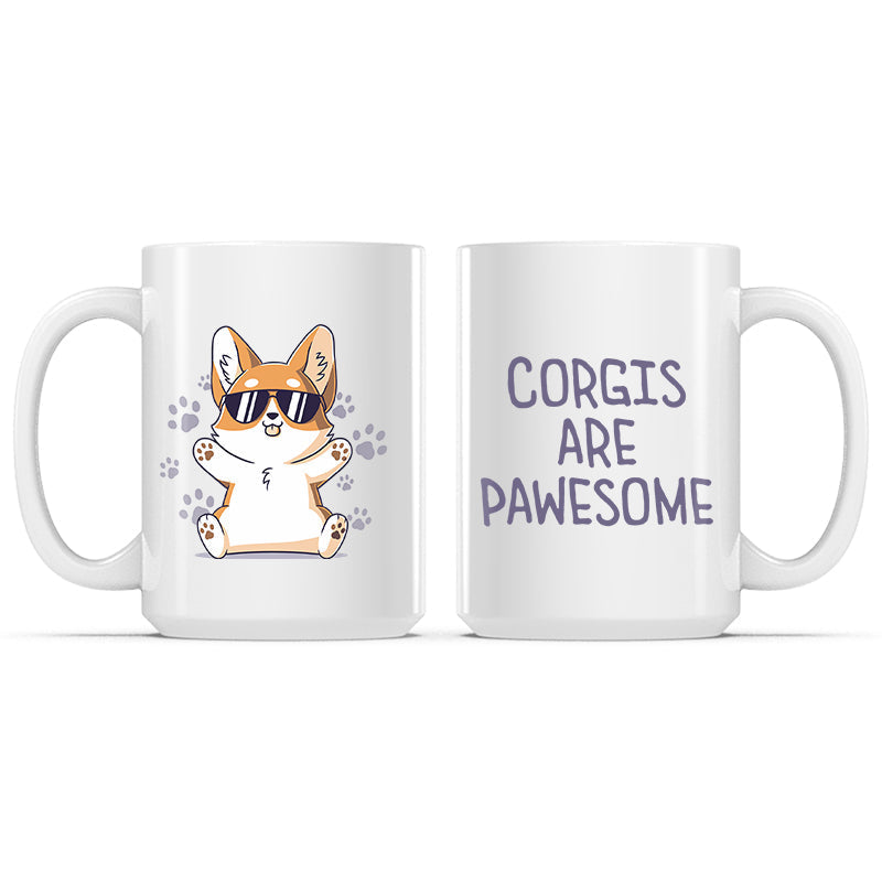 Corgis are Pawesome Mug