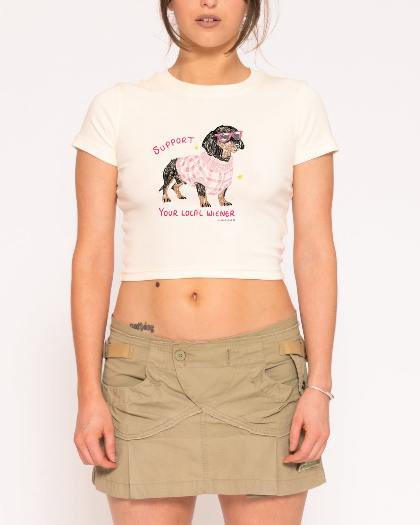 Support Your Local Wiener Baby Tee