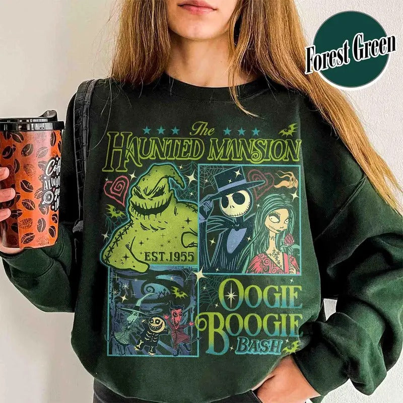 Nightm.are O.n Mai.n Stre.et Sweatshirt, Halloween Shirt For Women, Halloween Fall Shirt Retro Halloween Shirt, H.au.nted M.an.sion Shirt T-shirts, Crewnecks, Hoodies – Gifts Suitable for Anyone