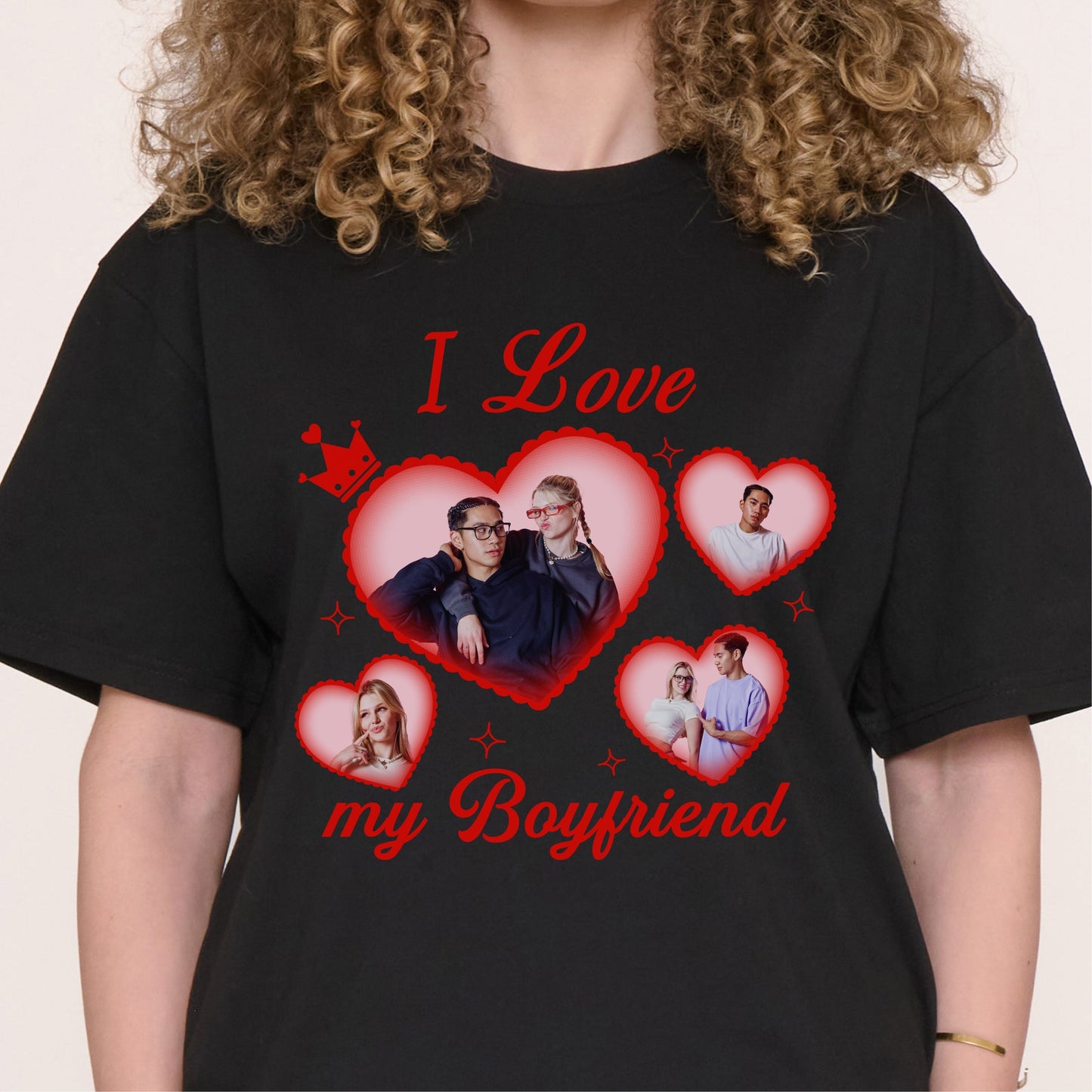 I Love My Girlfriend/Boyfriend Custom Tee