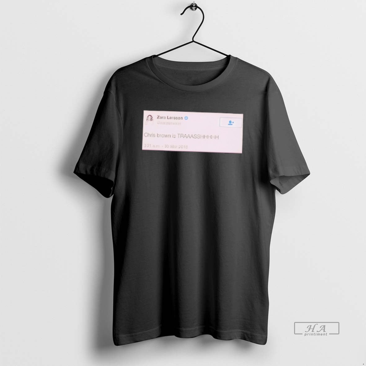 Official Chris Brown Is Trash On X Tee