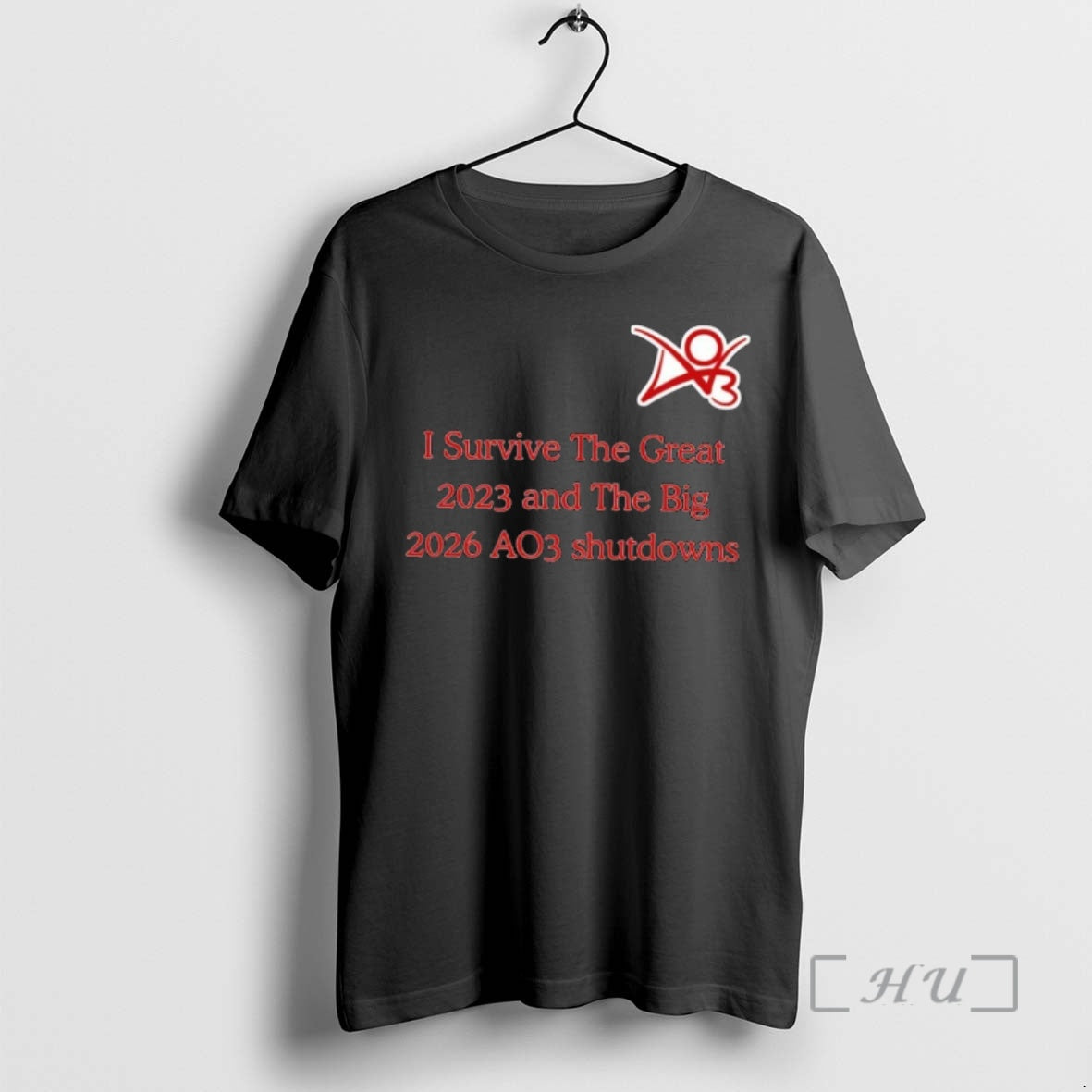 Officials I Survive The Great 2023 And The Big 2026 Ao3 Shutdowns Premium T Shirts