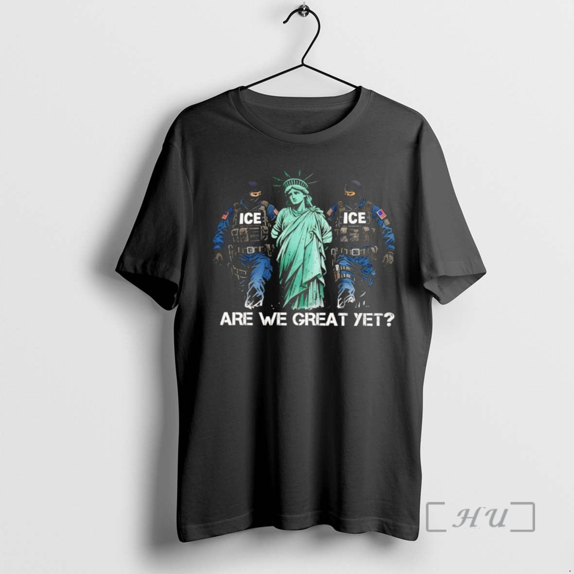 Officials Statue Of Liberty Jail Ice Are We Great Yet Political Premium T Shirts Sweater