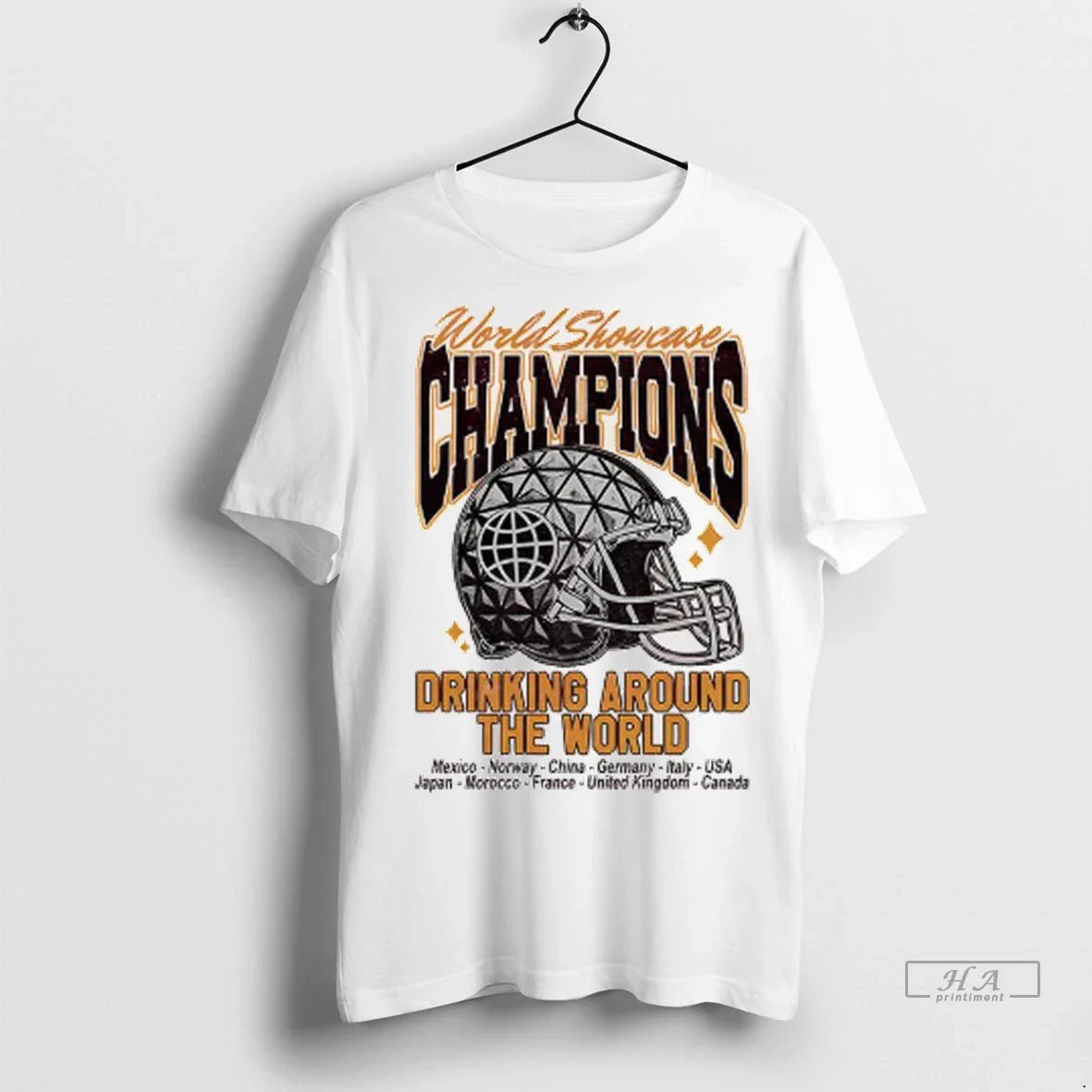 Officials Trendy World Showcase Champions Drinking Around The World Helmet Shirt Sweater