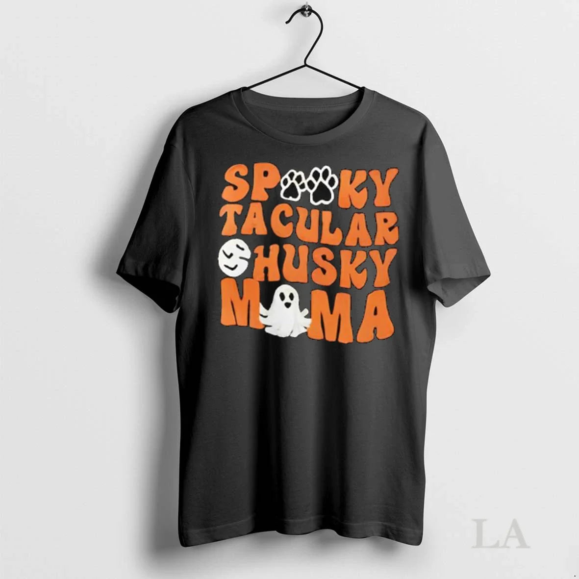 Original Spooky Tacular Husky Mama Halloween Ghost Ladies
