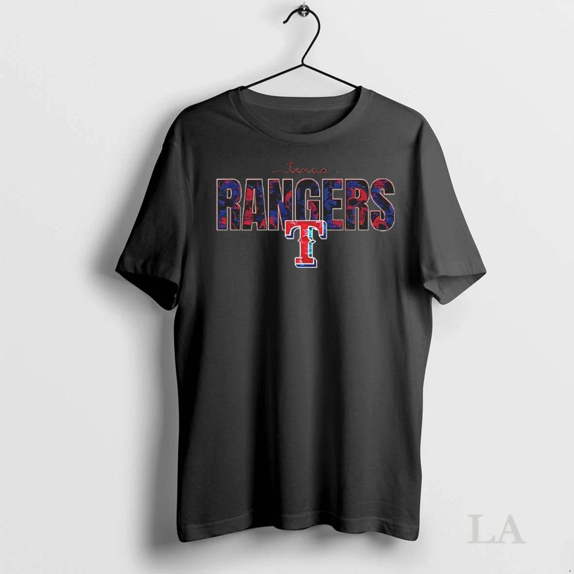 Original Texas Rangers Skulls Floral Graphic Baseball