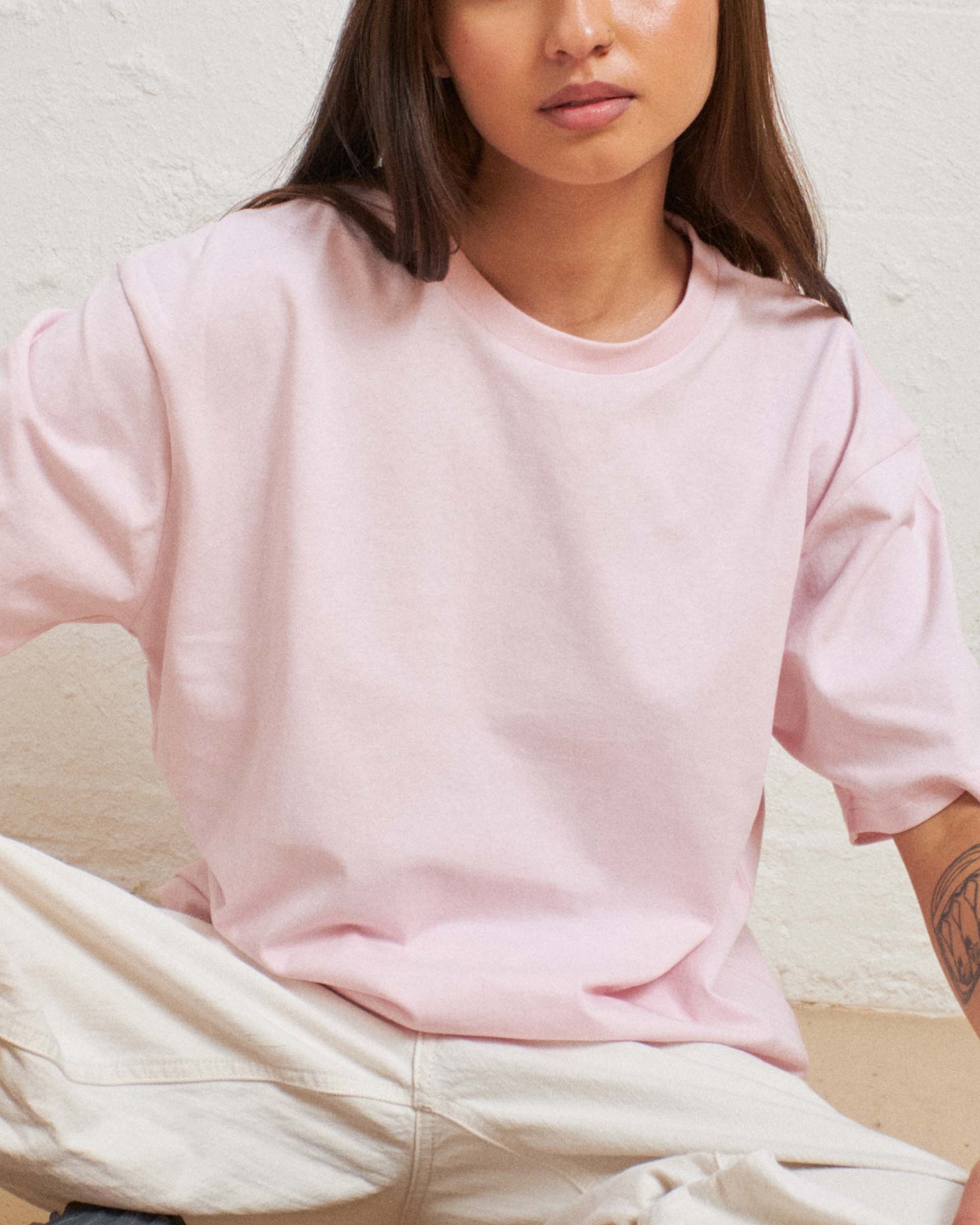 Classic Tee 5 Pack: Pale Blue, Natural, Pink, Brown, Black