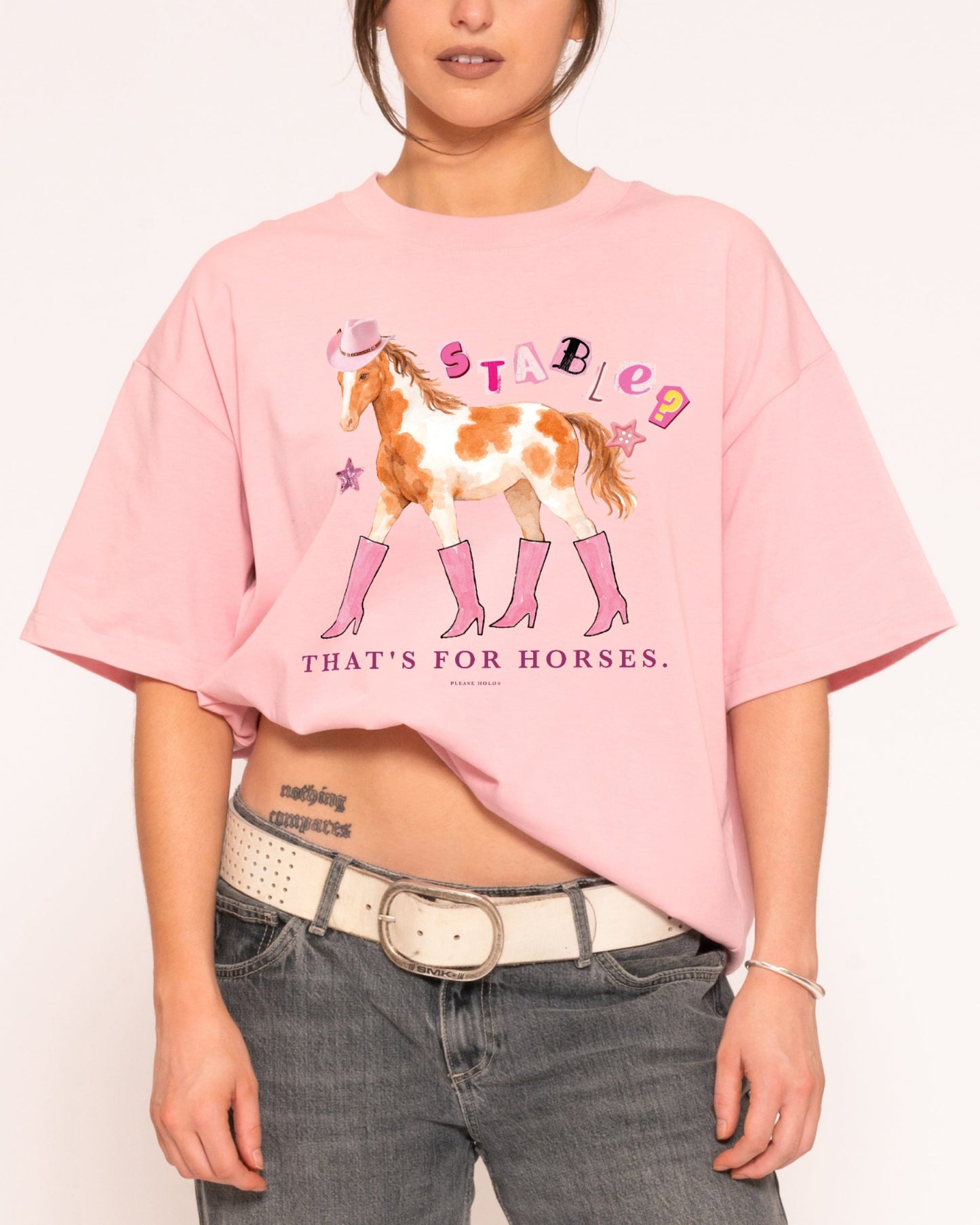 Stable? That's For Horses Boxy Crop Tee