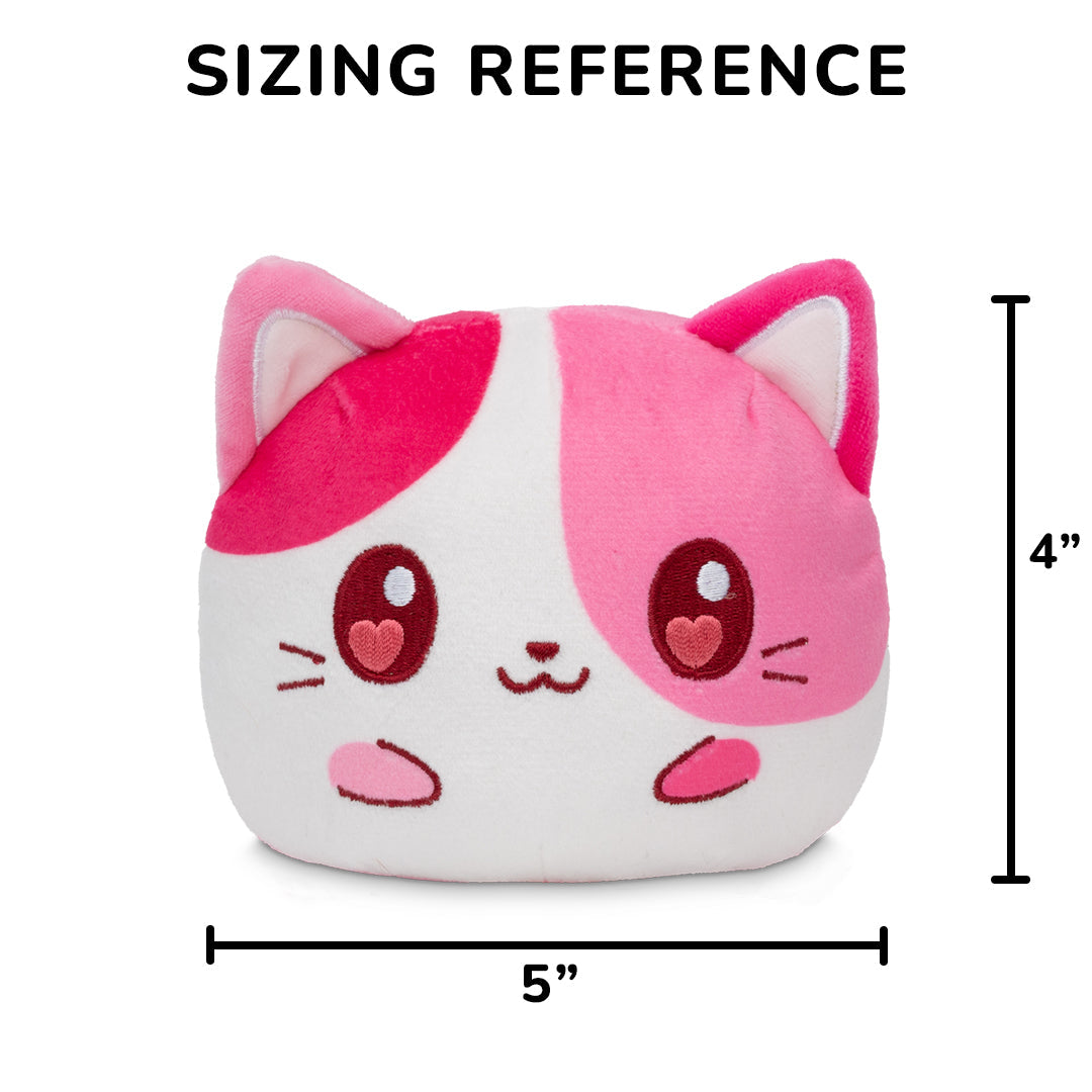 Valentine Present Cat 4" Reversible Plushie