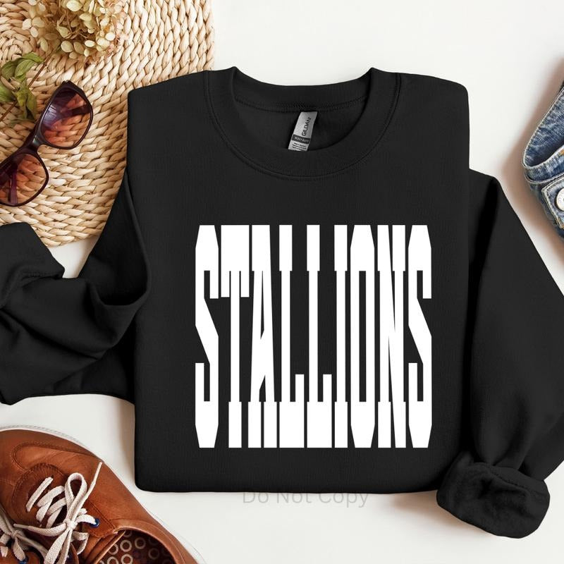 Stallions Screen Print Transfer
