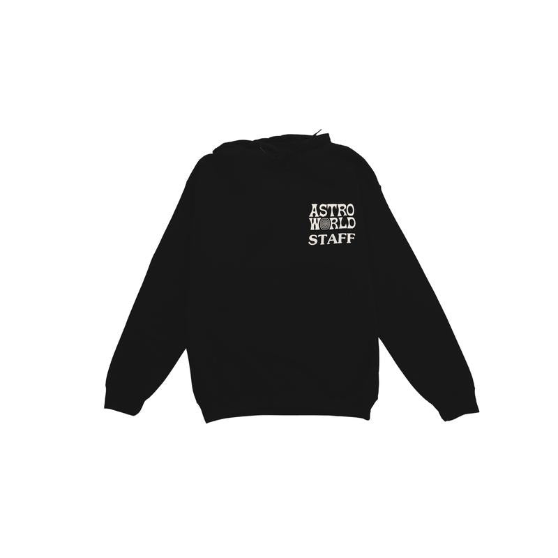 Travis Scott Astroworld Staff Hoodie Black 2018 (83665-117) Men's Size S-M