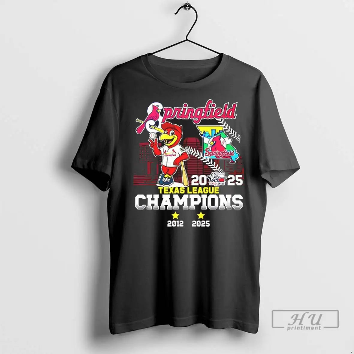 Trending Springfield Cardinals 2025 Texas League Champions Back To Back Since 2012 Mascot T Shirts