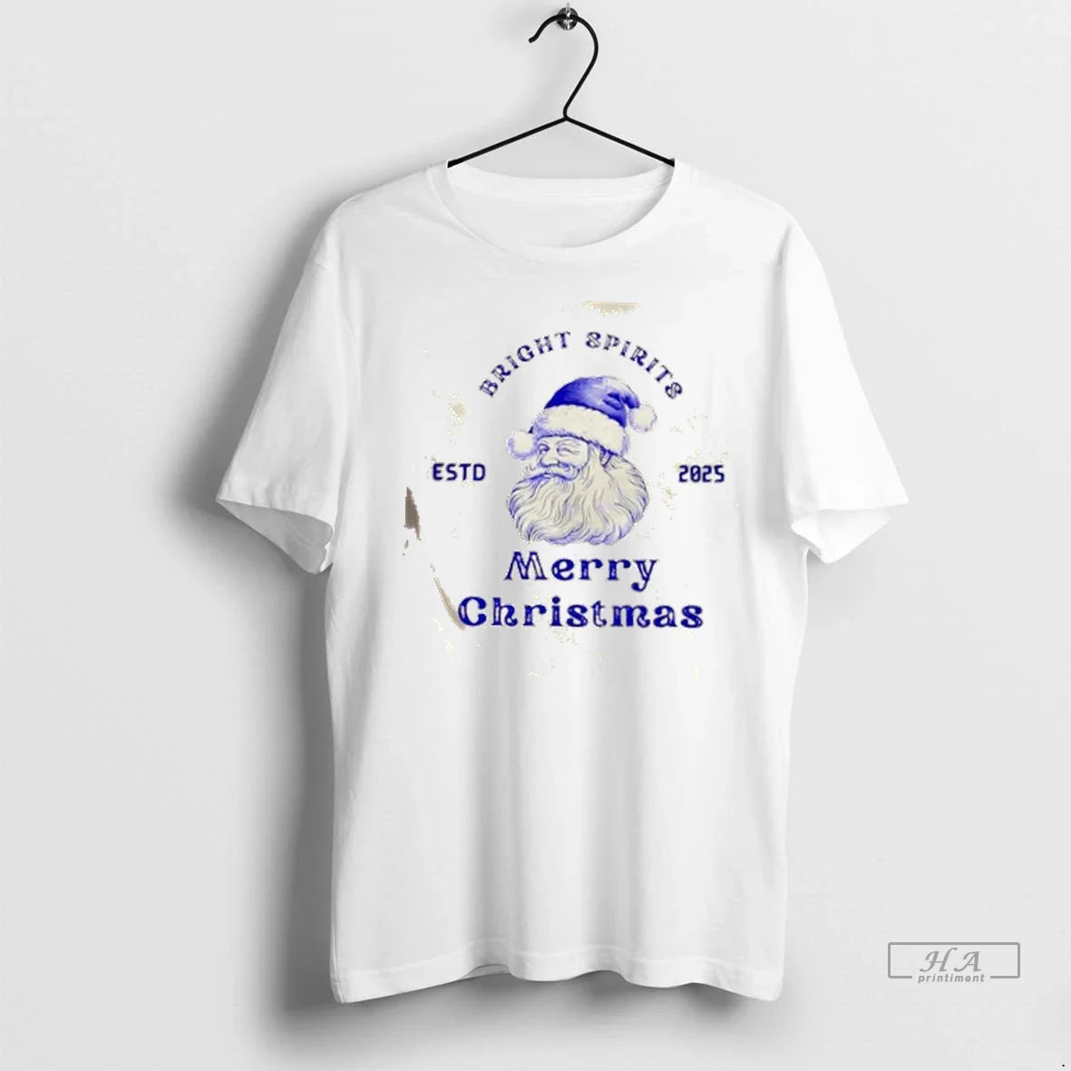 Trendy Bright Spirits Merry Christmas Estd 2025 Shirt Sweater