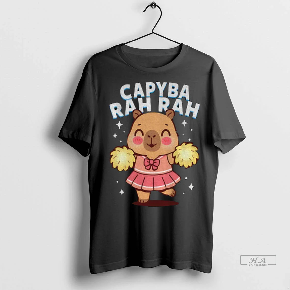 Trendy Capybara Cheerleader Capyba Rah Rah Meme Shirt Sweater
