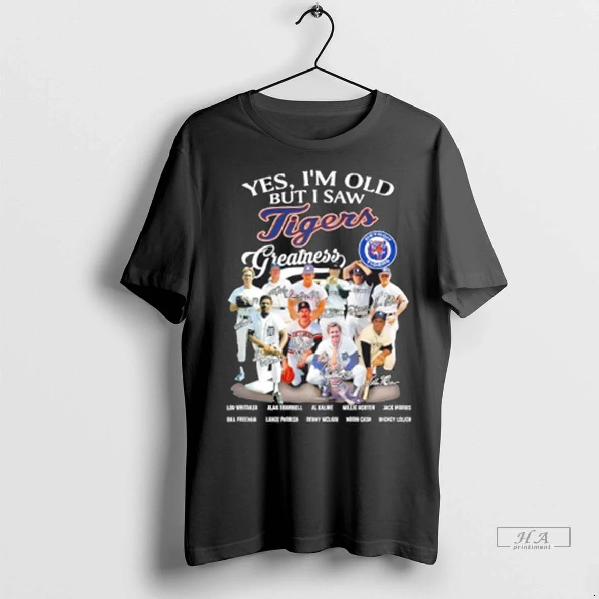 Trendy Officials Yes Im Old But I Saw Detroit Tigers Legends Greatness Signatures Shirt Sweater
