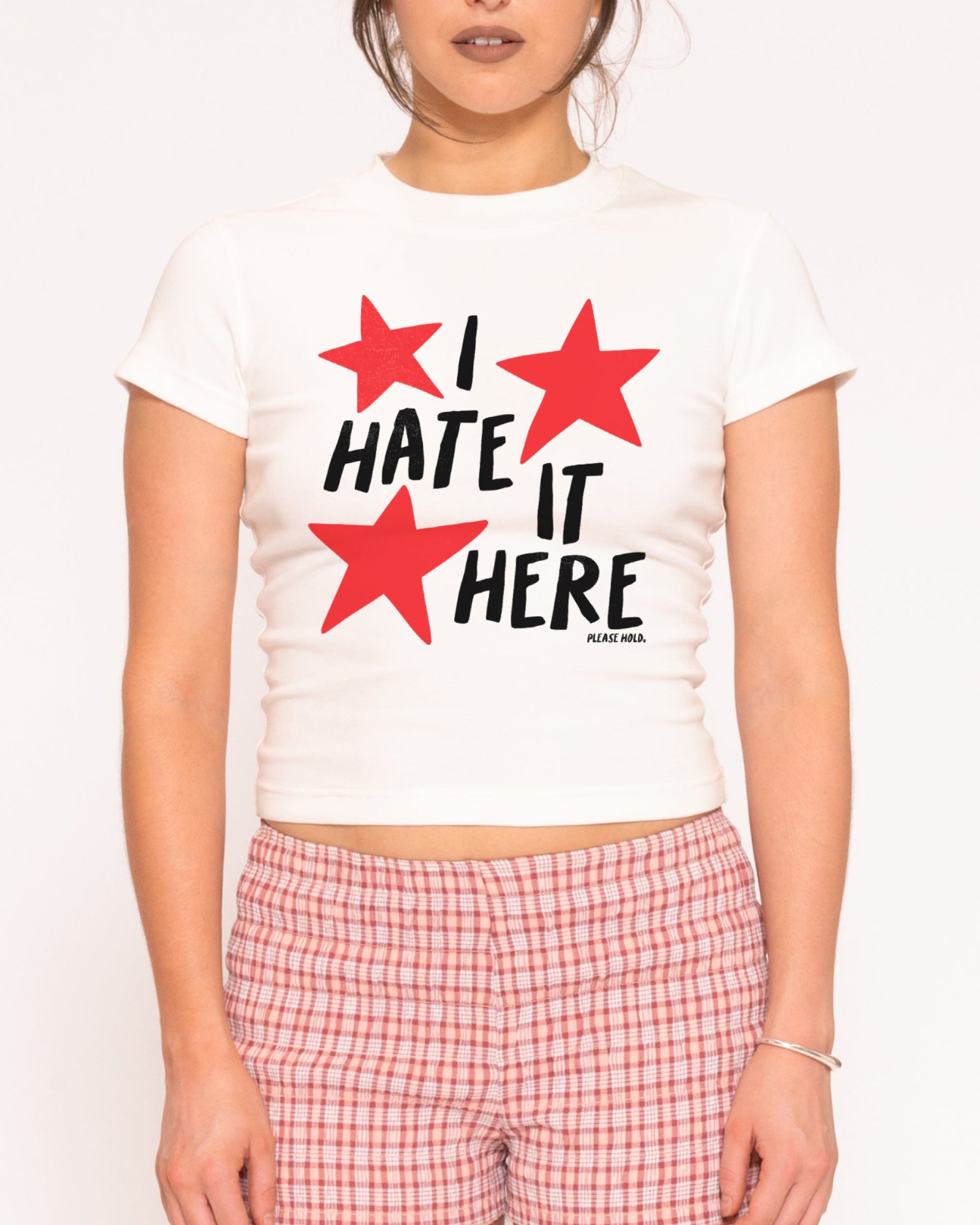 I Hate It Here Longline Baby Tee