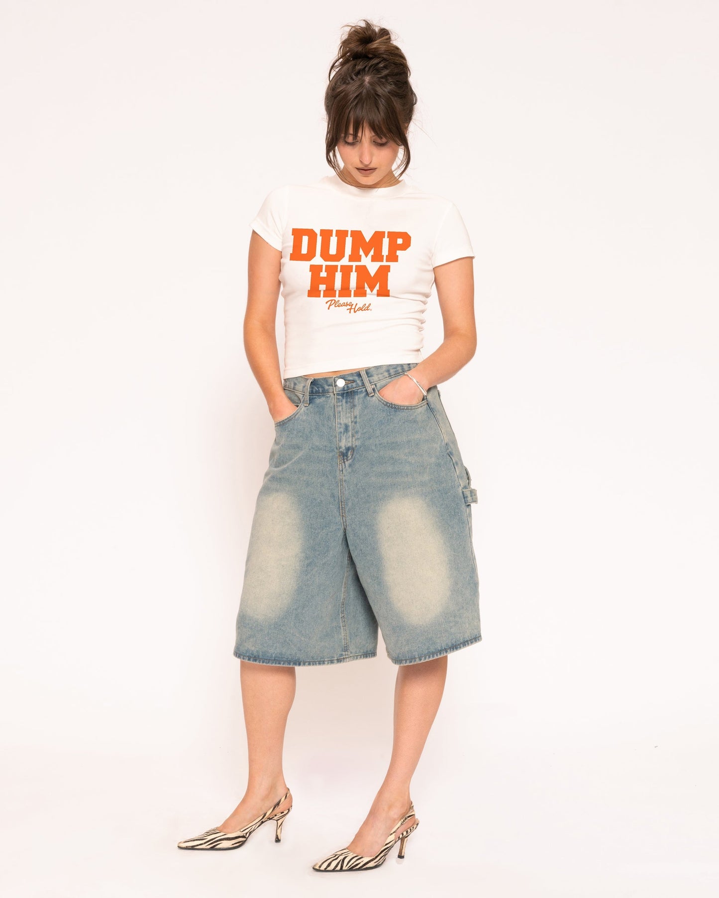 Dump Him Longline Baby Tee