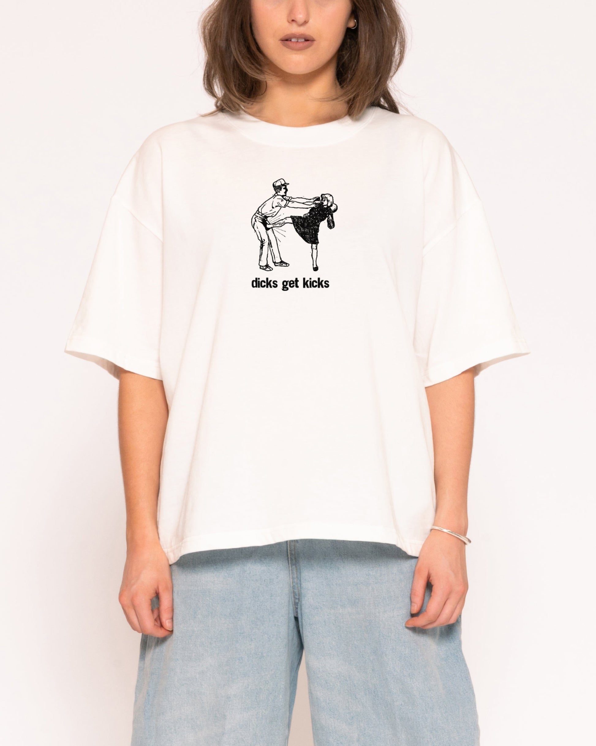 Dicks Get Kicks Boxy Crop Tee