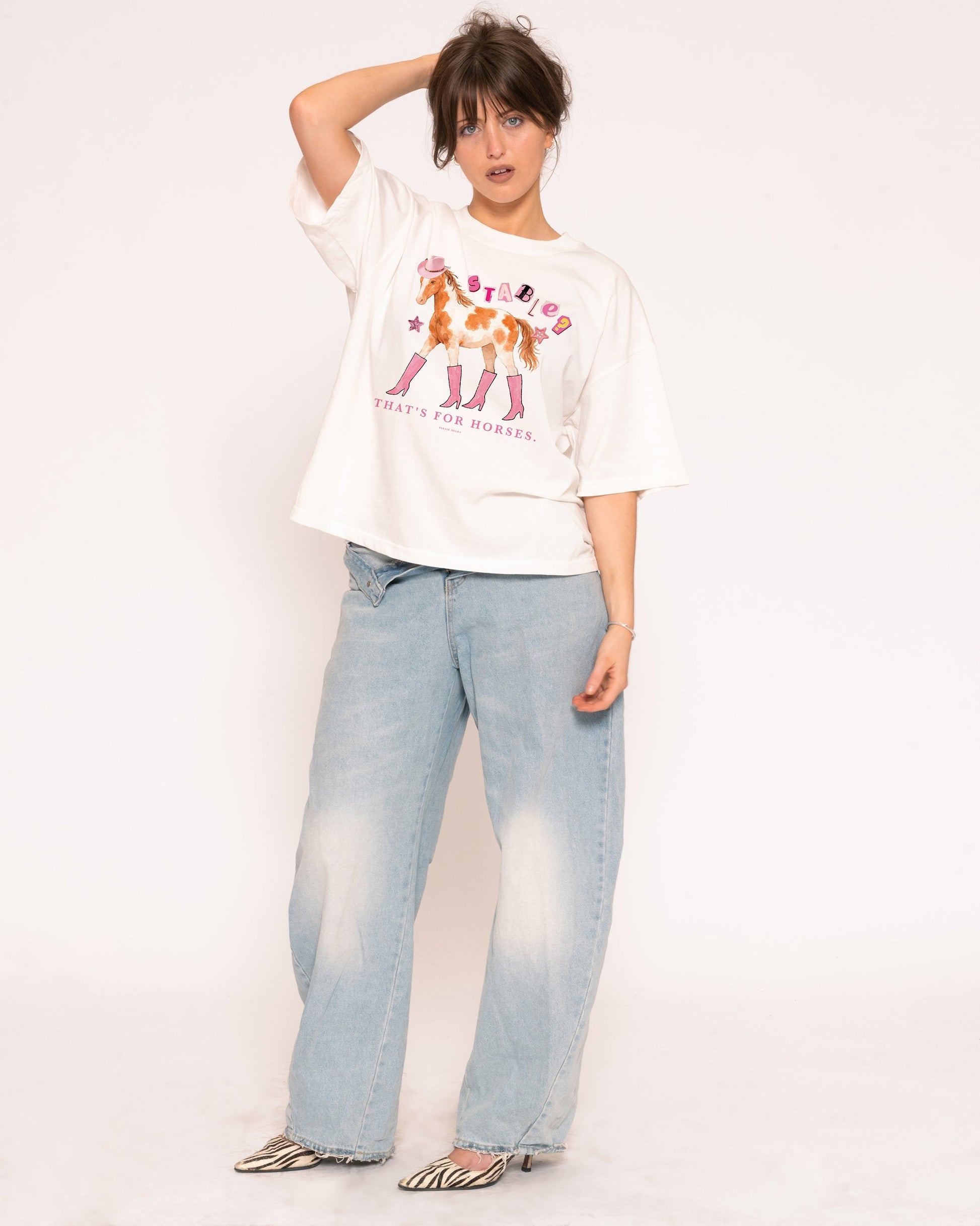 Stable? That's For Horses Boxy Crop Tee