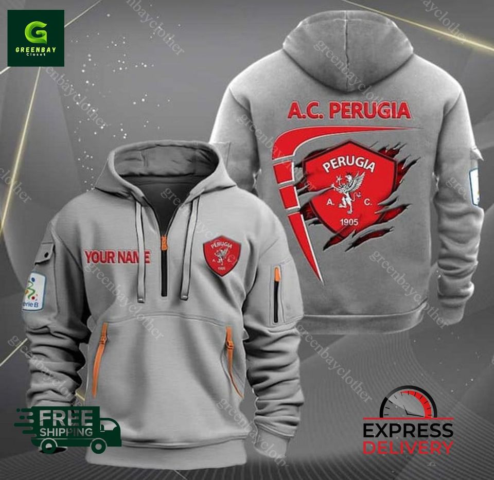 A.C. Perugia Personalized Quarter Zip Hoodie