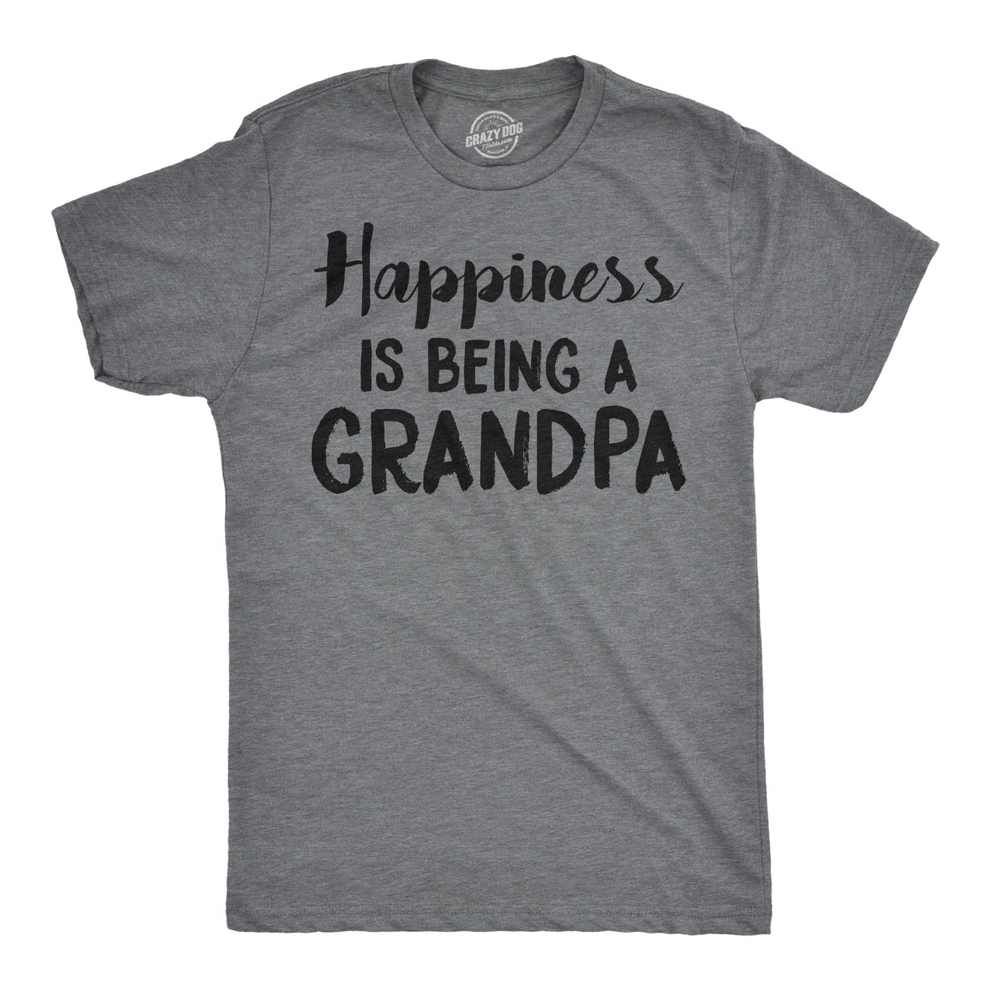 Happiness is Being a Grandpa Men's T Shirt