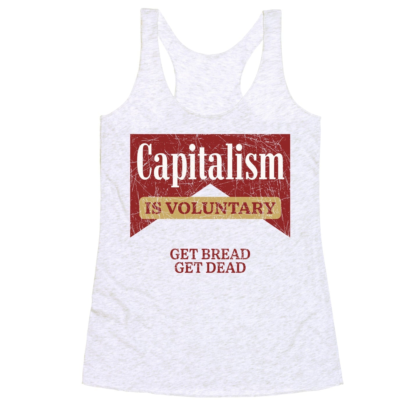 Capitalism is Voluntary Racerback Tank