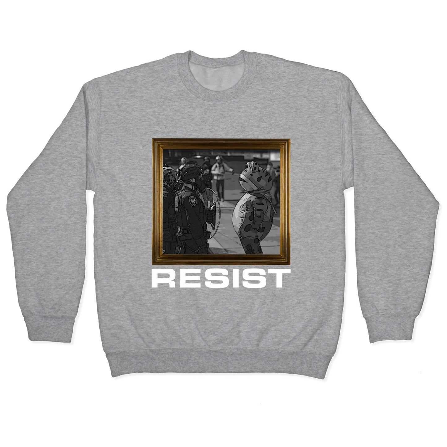Portland Protest Frog Crewneck Sweatshirt