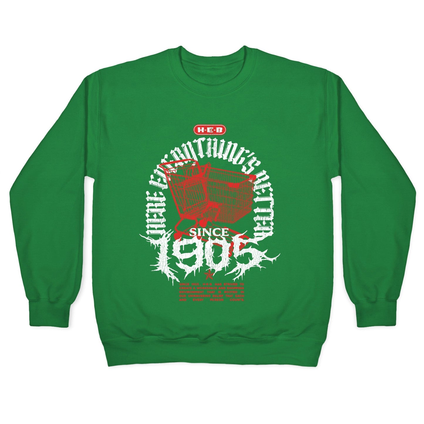 H-E-B Metal Shirt Crewneck Sweatshirt