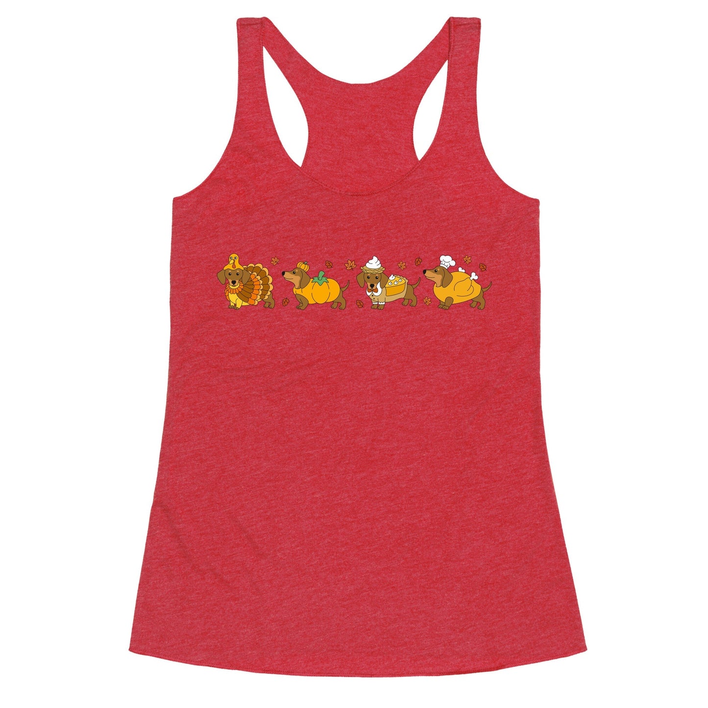 Turkey Dog Shirt Racerback Tank