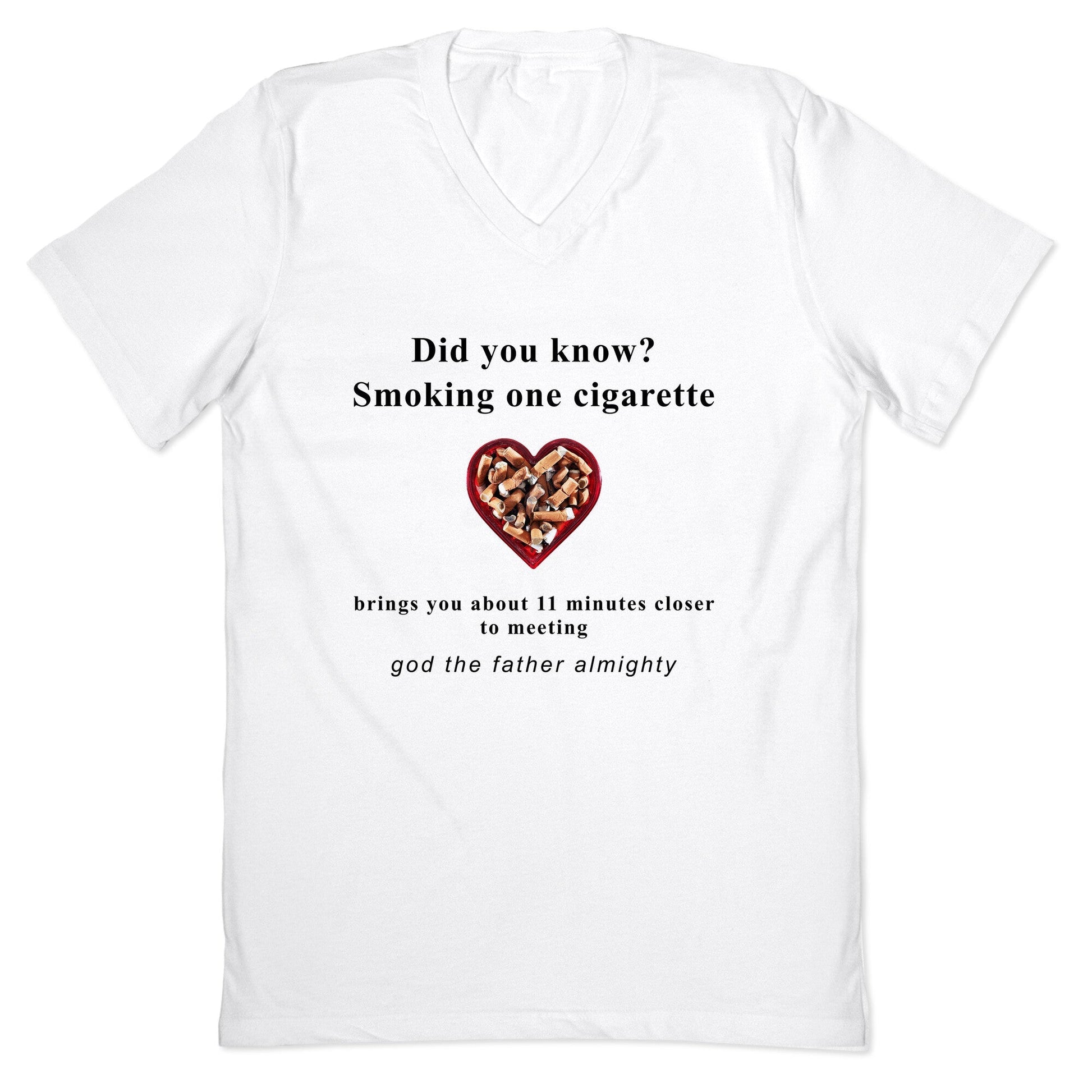 Smoking Cigs V-Neck