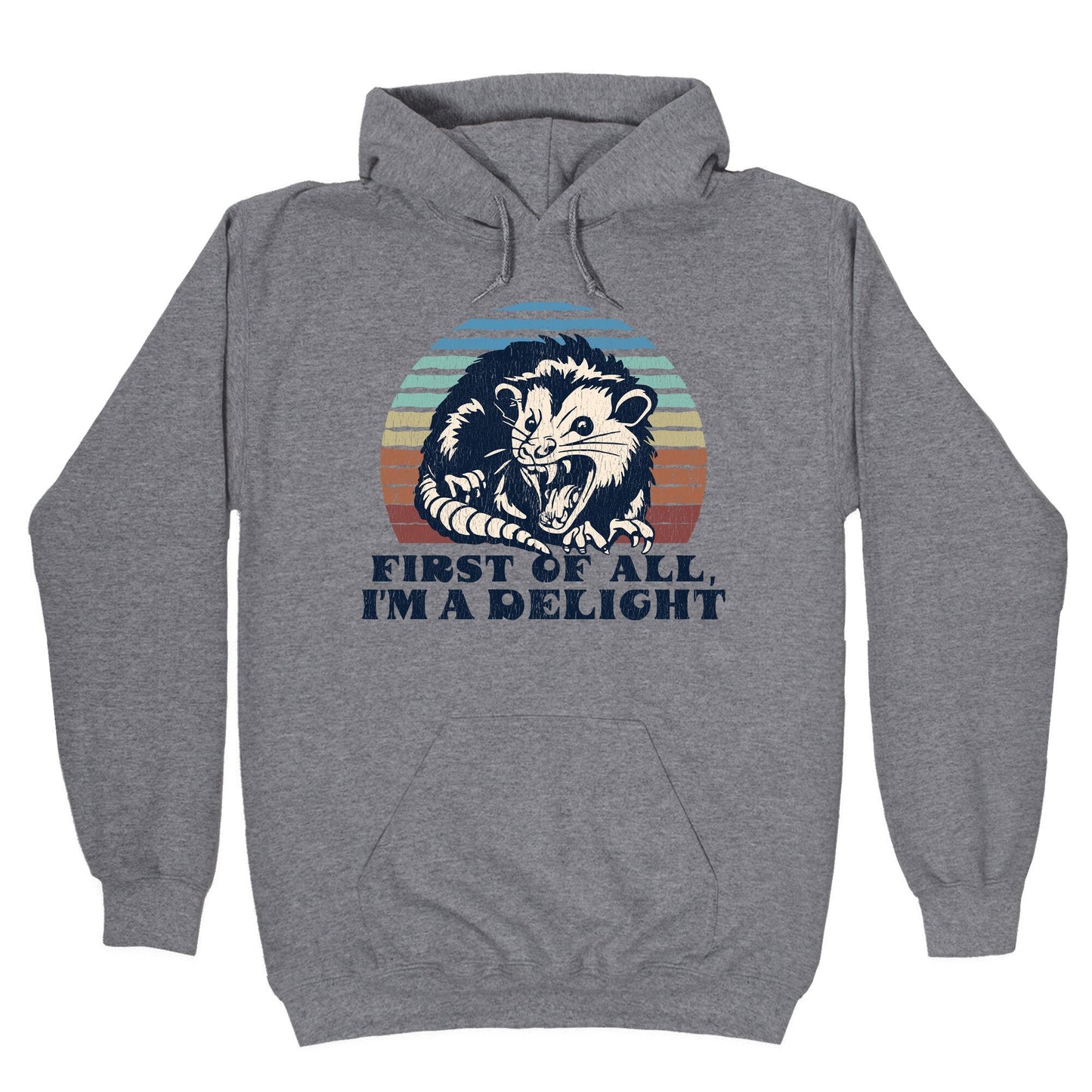 Delightful Unhinged Possum Hoodie