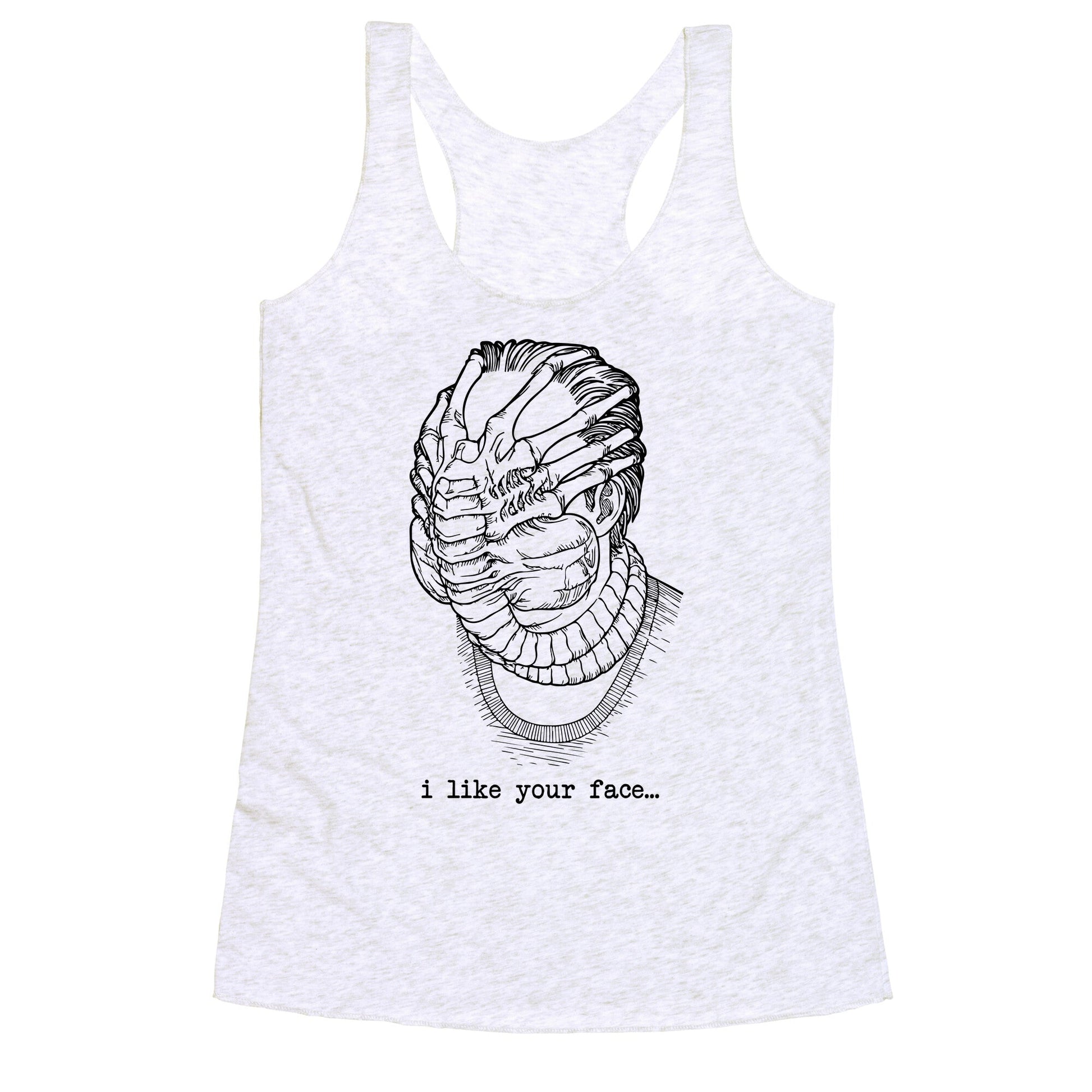 I Like Your Face Racerback Tank