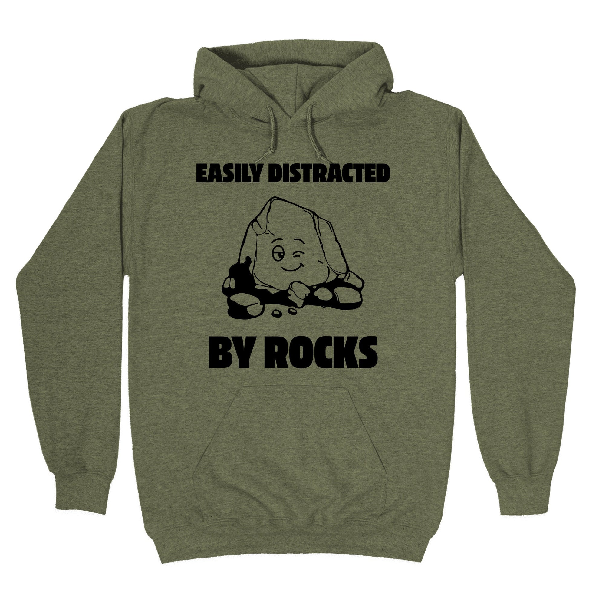 Easily Distracted By Rocks Hoodie