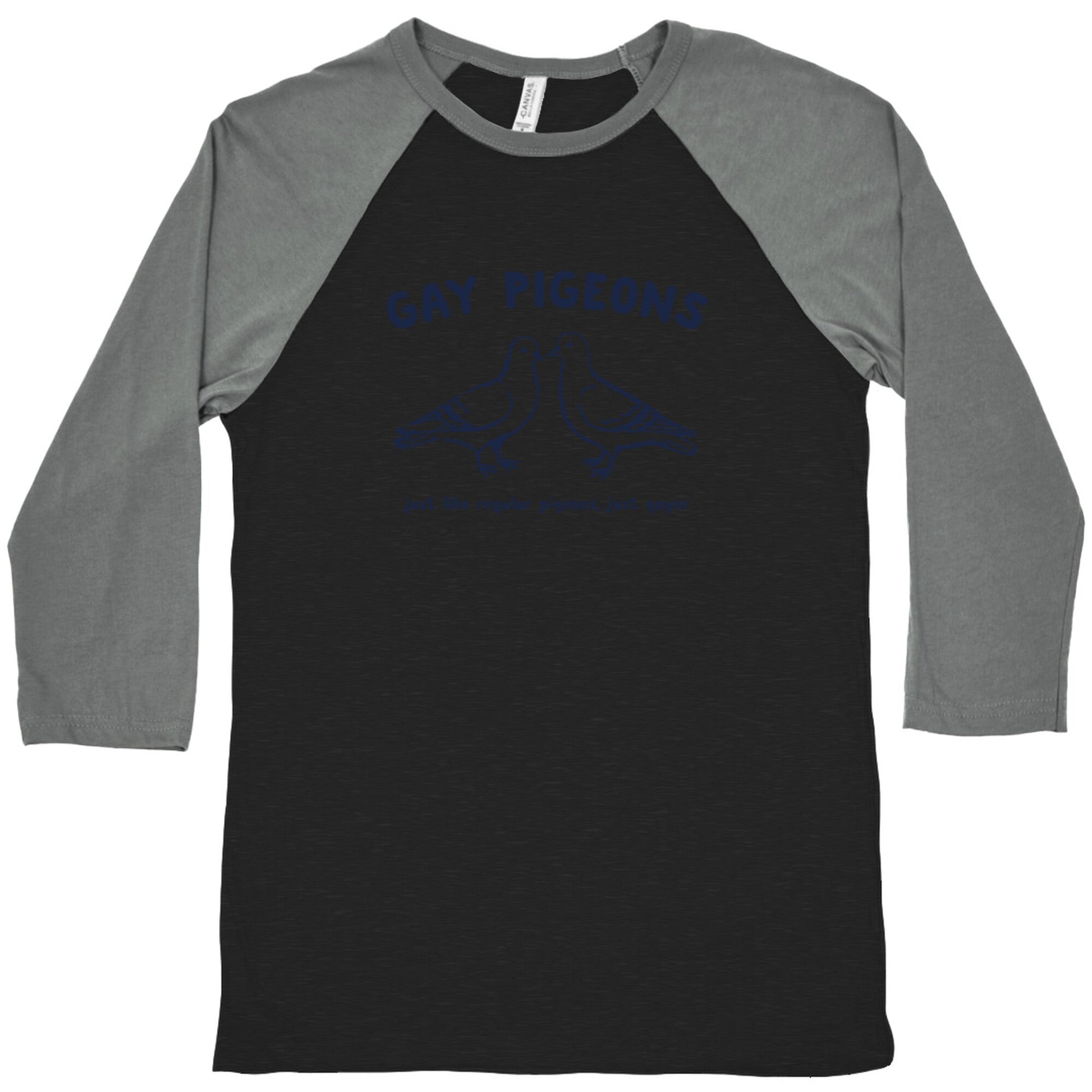 Gay Pigeons Baseball Tee