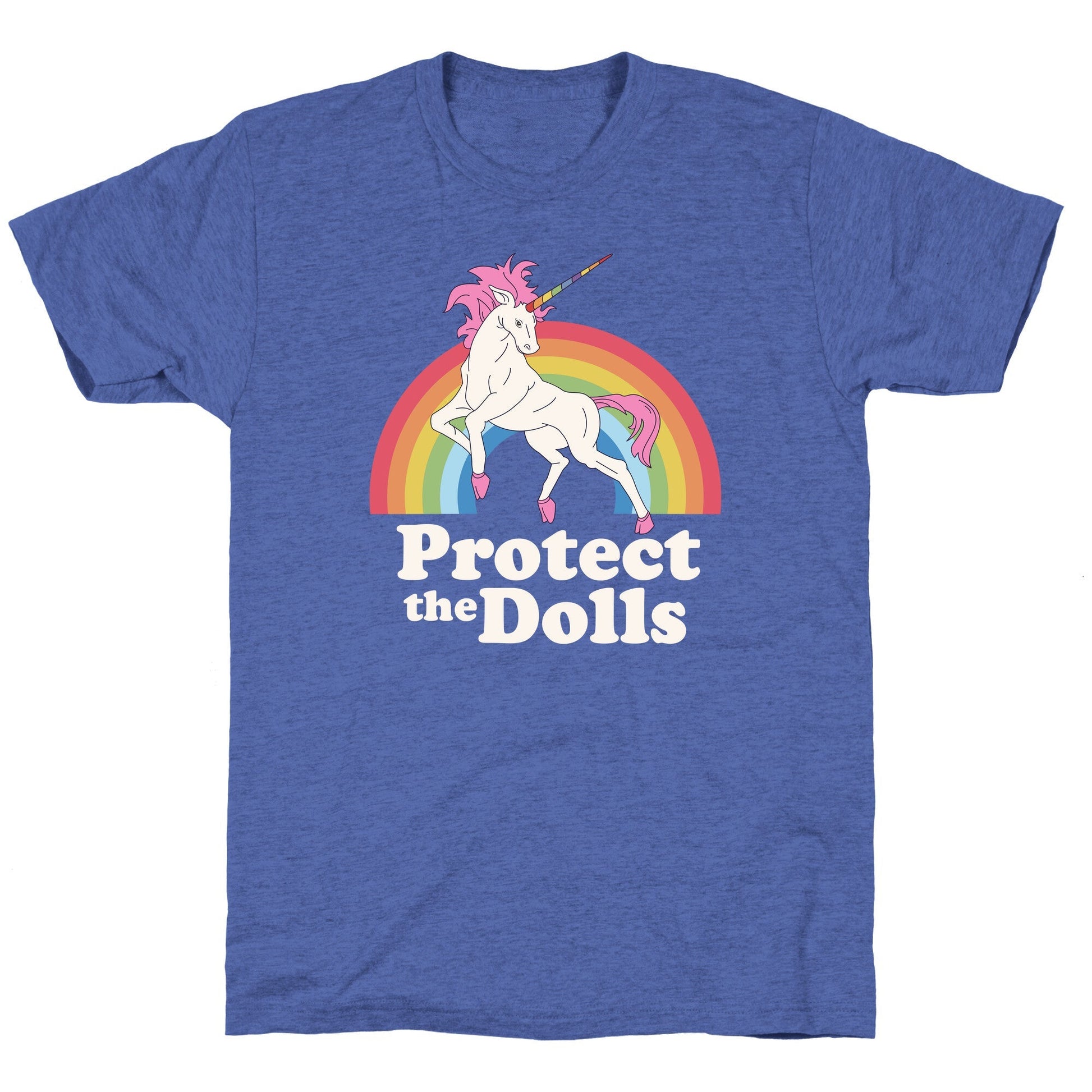 Protect The Dolls Unicorn Unisex Triblend Tee