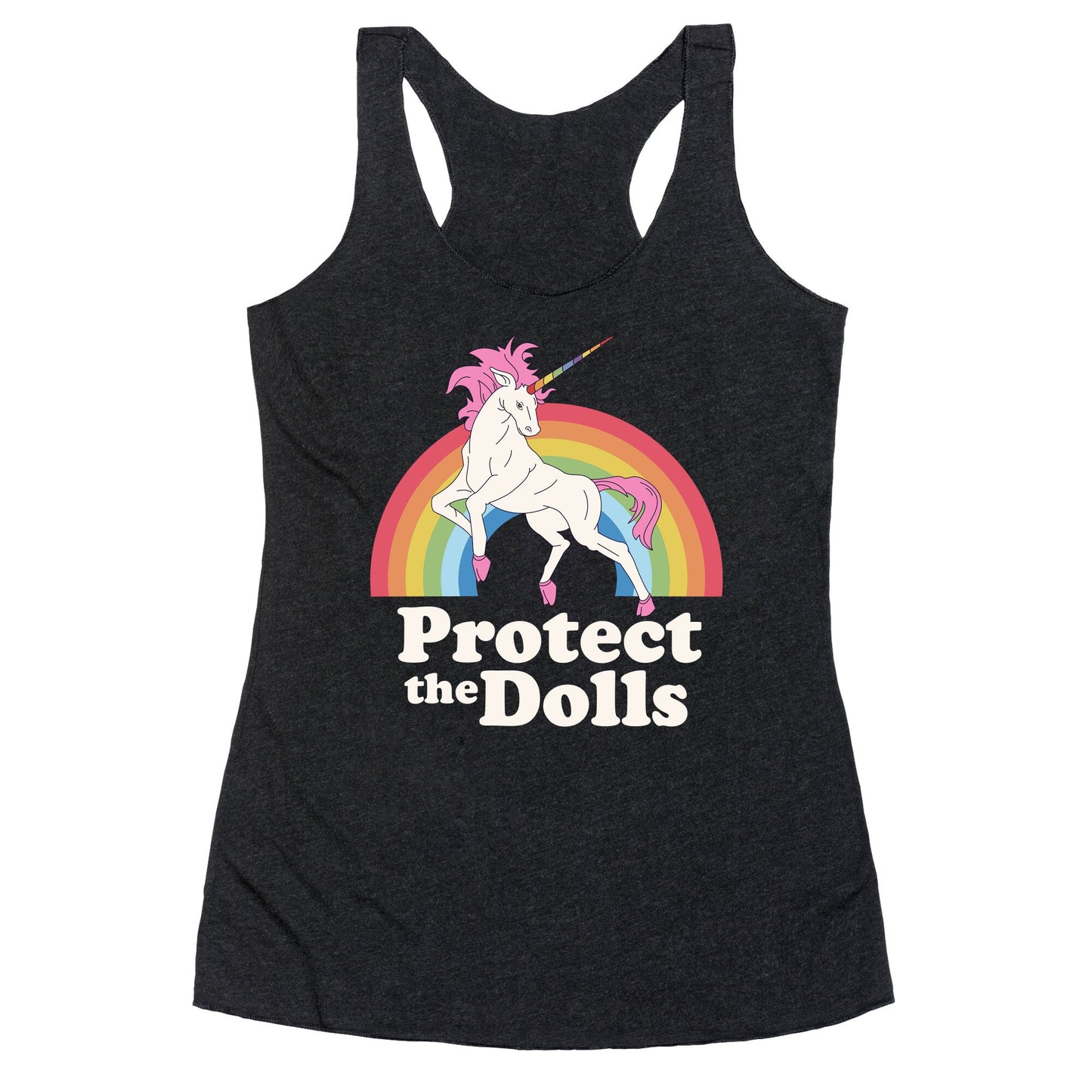 Protect The Dolls Unicorn Racerback Tank