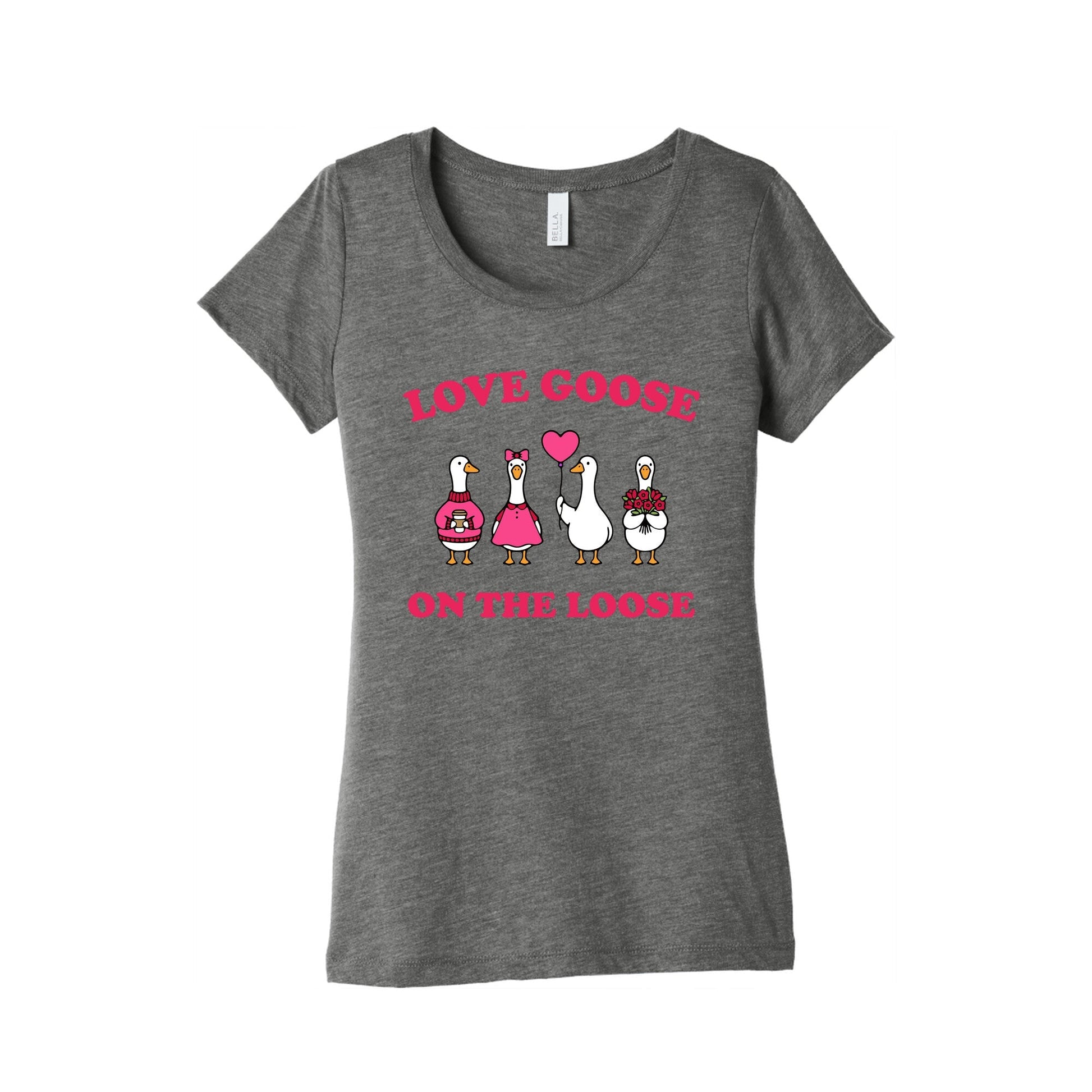 Love Goose On The Loose Womens Triblend Tee