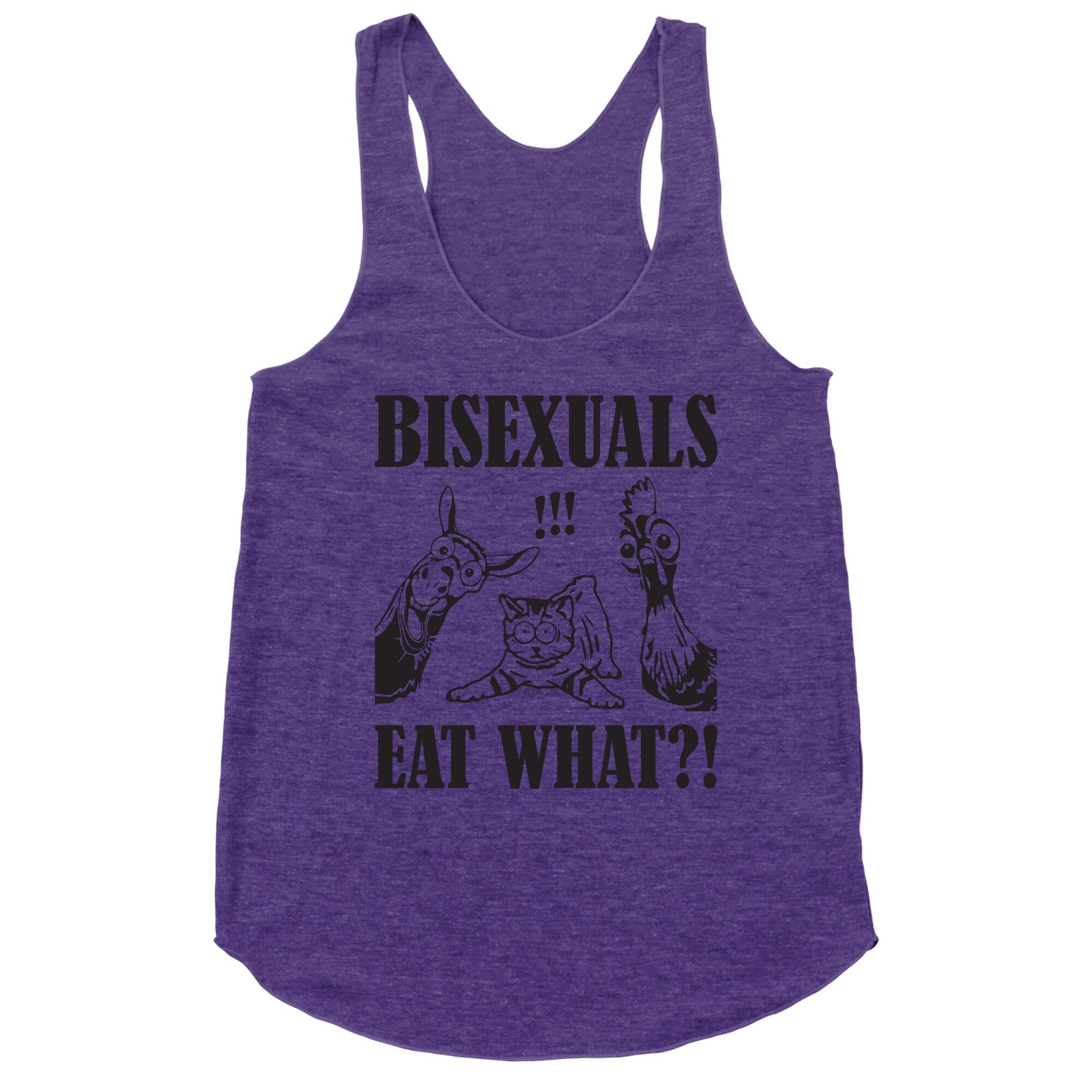 Bisexuals Eat What?! Racerback Tank