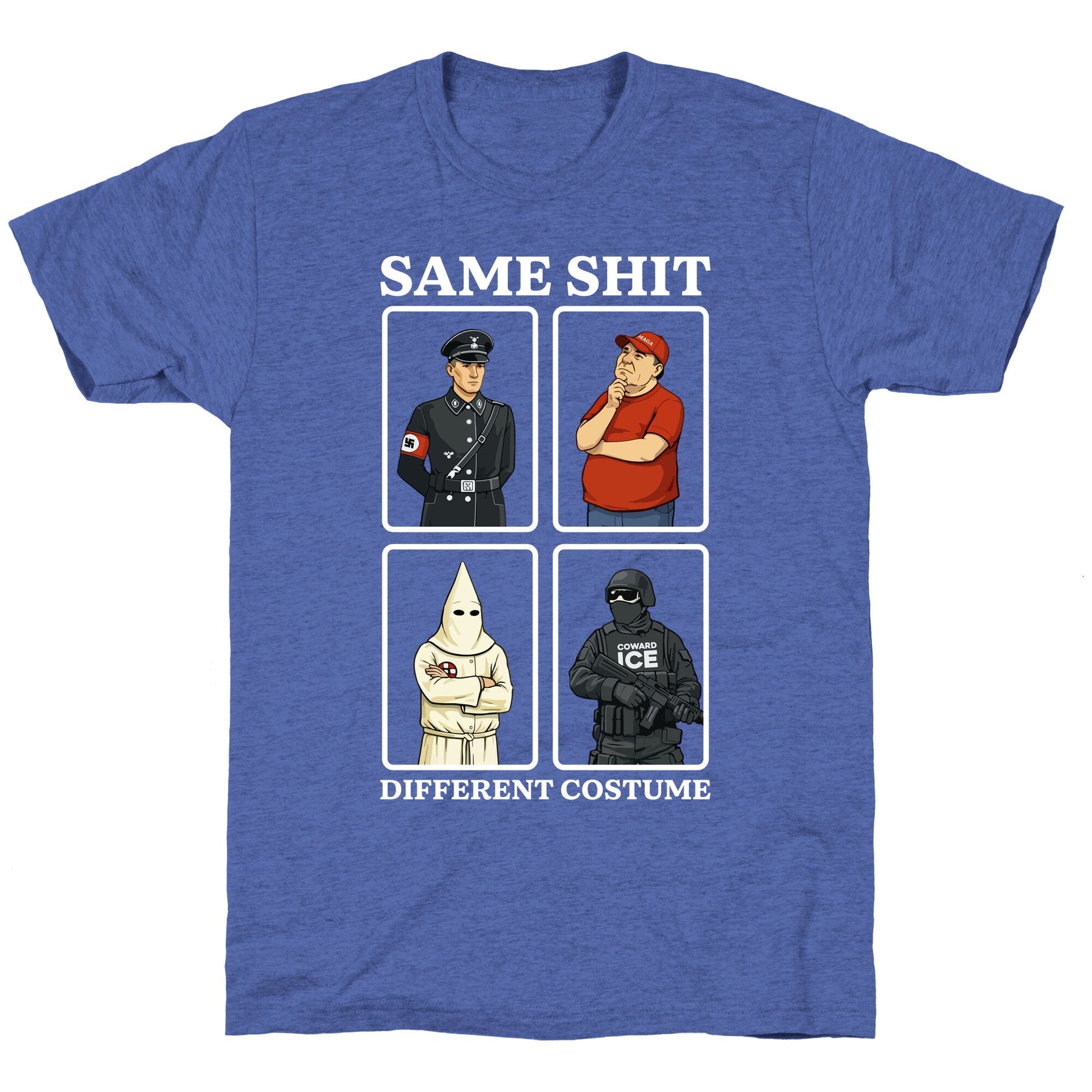 Same Shit Different Costume Unisex Triblend Tee