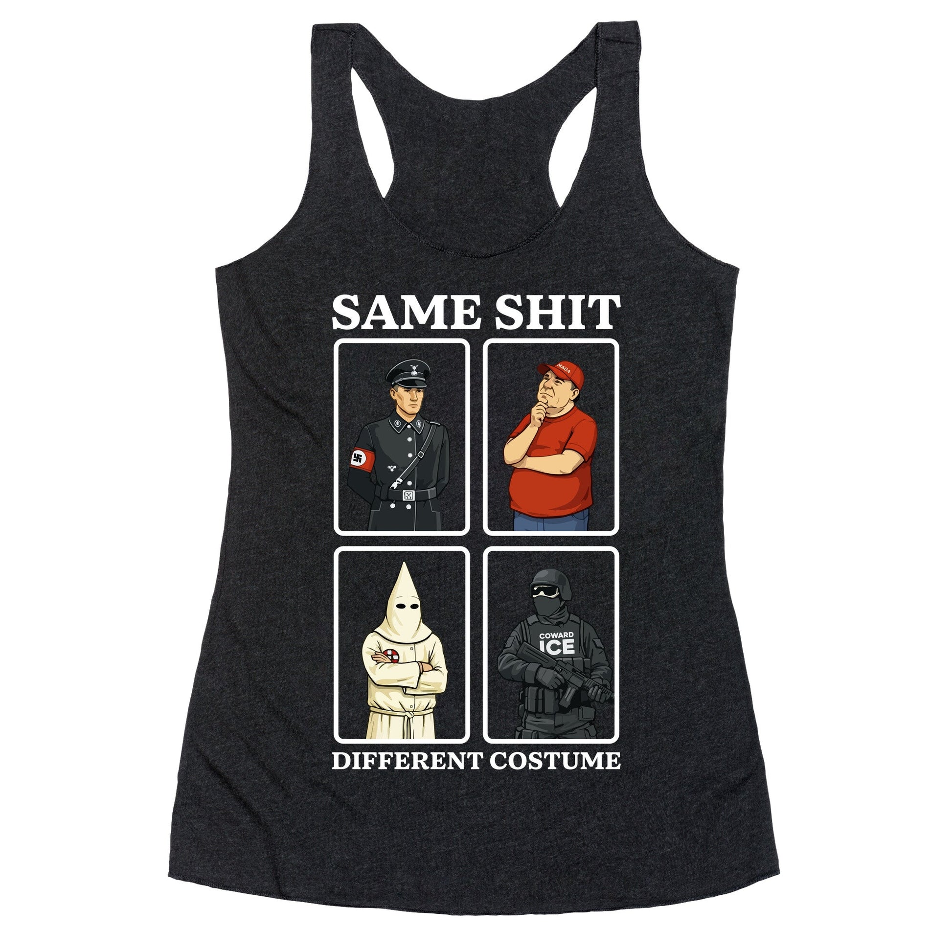 Same Shit Different Costume Racerback Tank