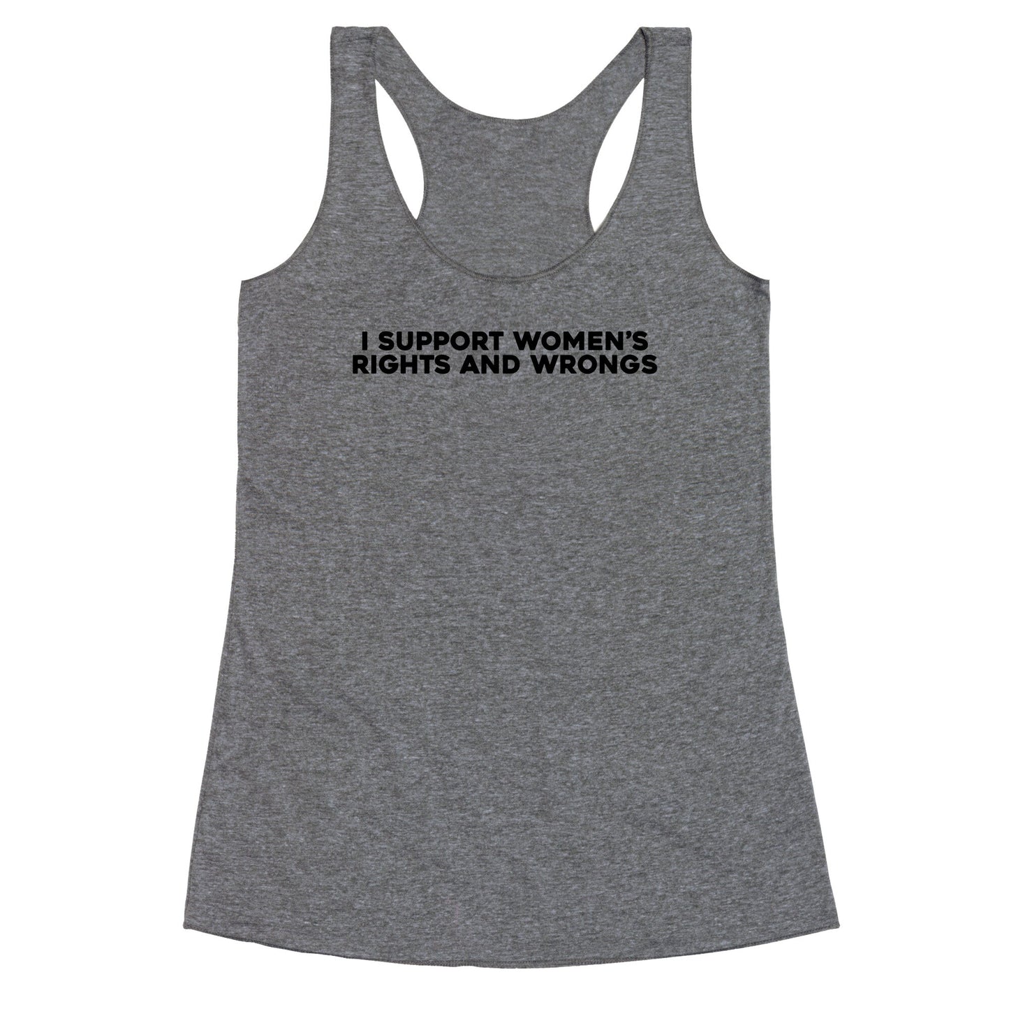 Womens Rights And Wrongs Racerback Tank