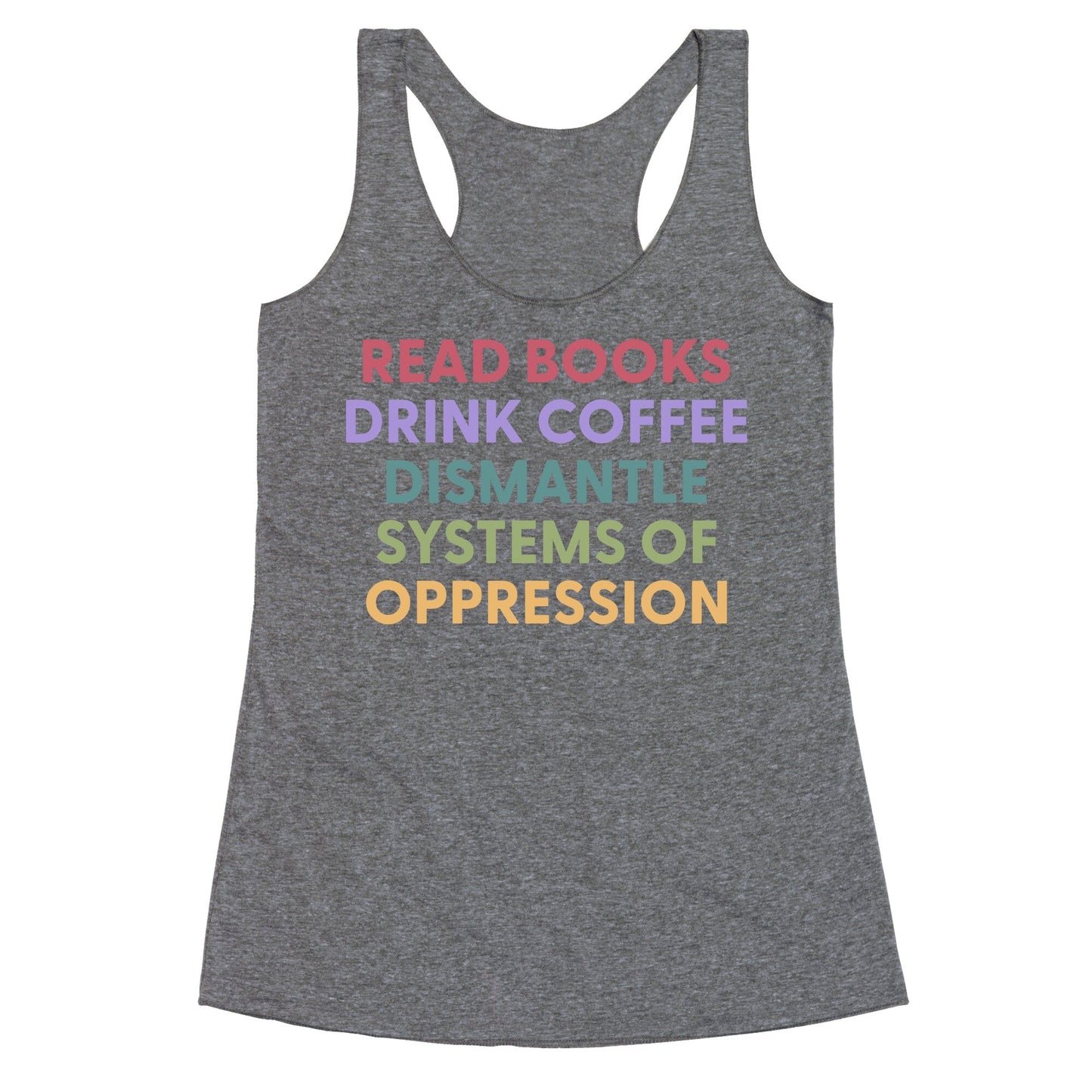 Dismantle Systems Of Oppression Racerback Tank