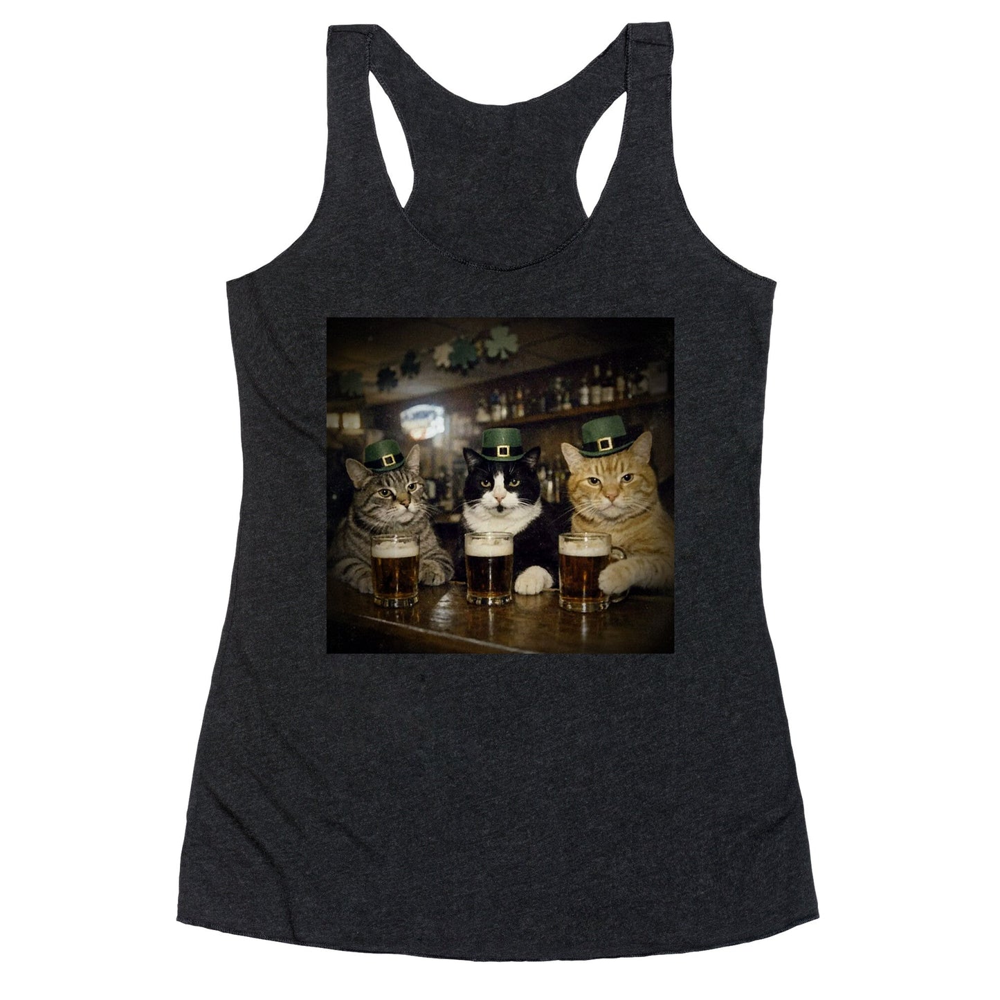 Saint Patrick Cats Racerback Tank